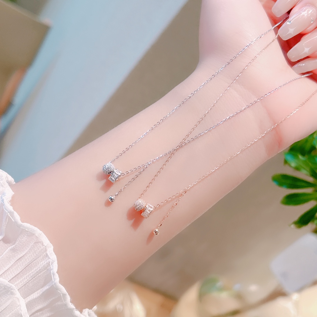 ガーリーアレルギー対応シルバーネックレスシルバー 母の誕生日