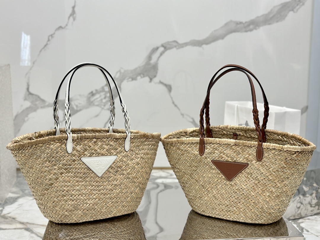 Vegetable basket straw bag~Prada series