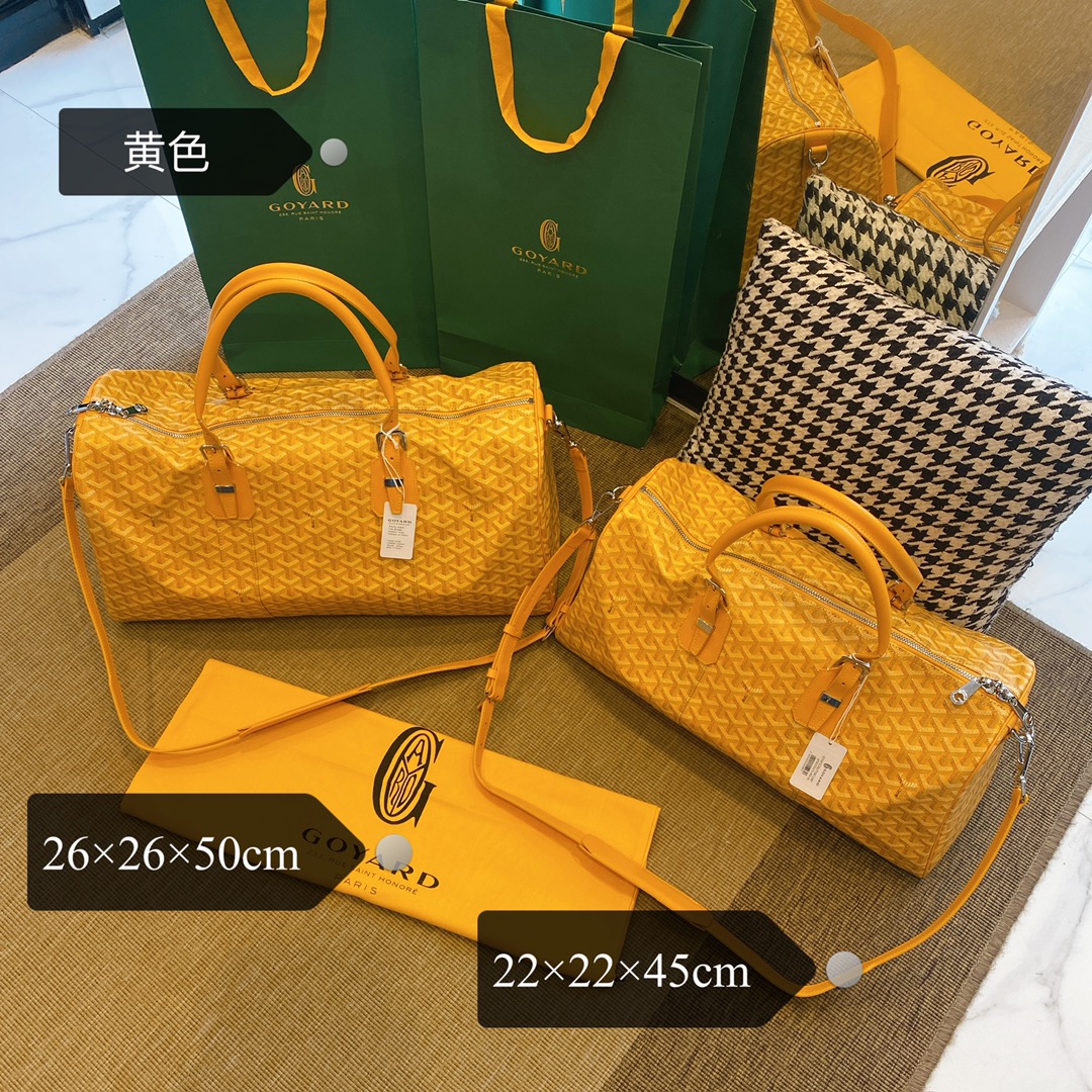 Goy@rd Latest Upgraded Version 🤩 Goy@rd Croisiere 50 Travel Bag CROISIERE exudes a uniquely attractive style. Ideal for short trips and air travel, it can be converted with an additional shoulder strap for alternative carrying options. Size: 26 x 26 x 50 cm. image 1