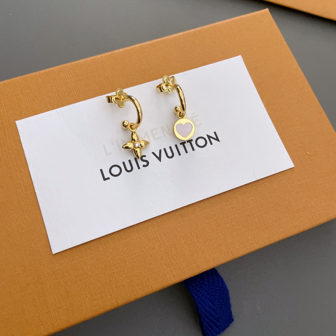 Louis Vuitton Biżuteria Kolczyk Zielony Różowy