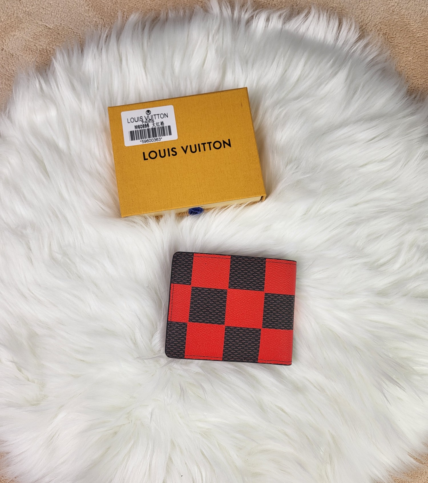 Bifold wallet open showing interior