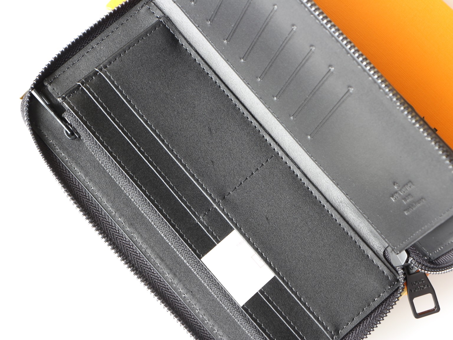 Leather long wallet packaging