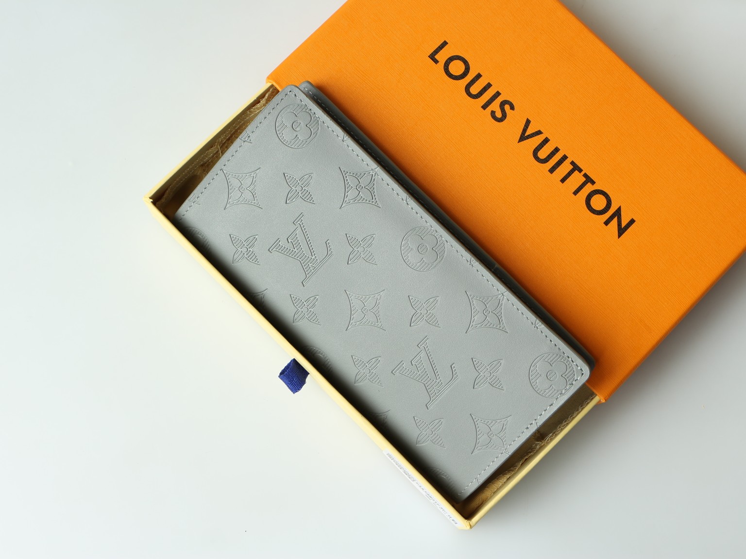 Premium leather wallet texture detail