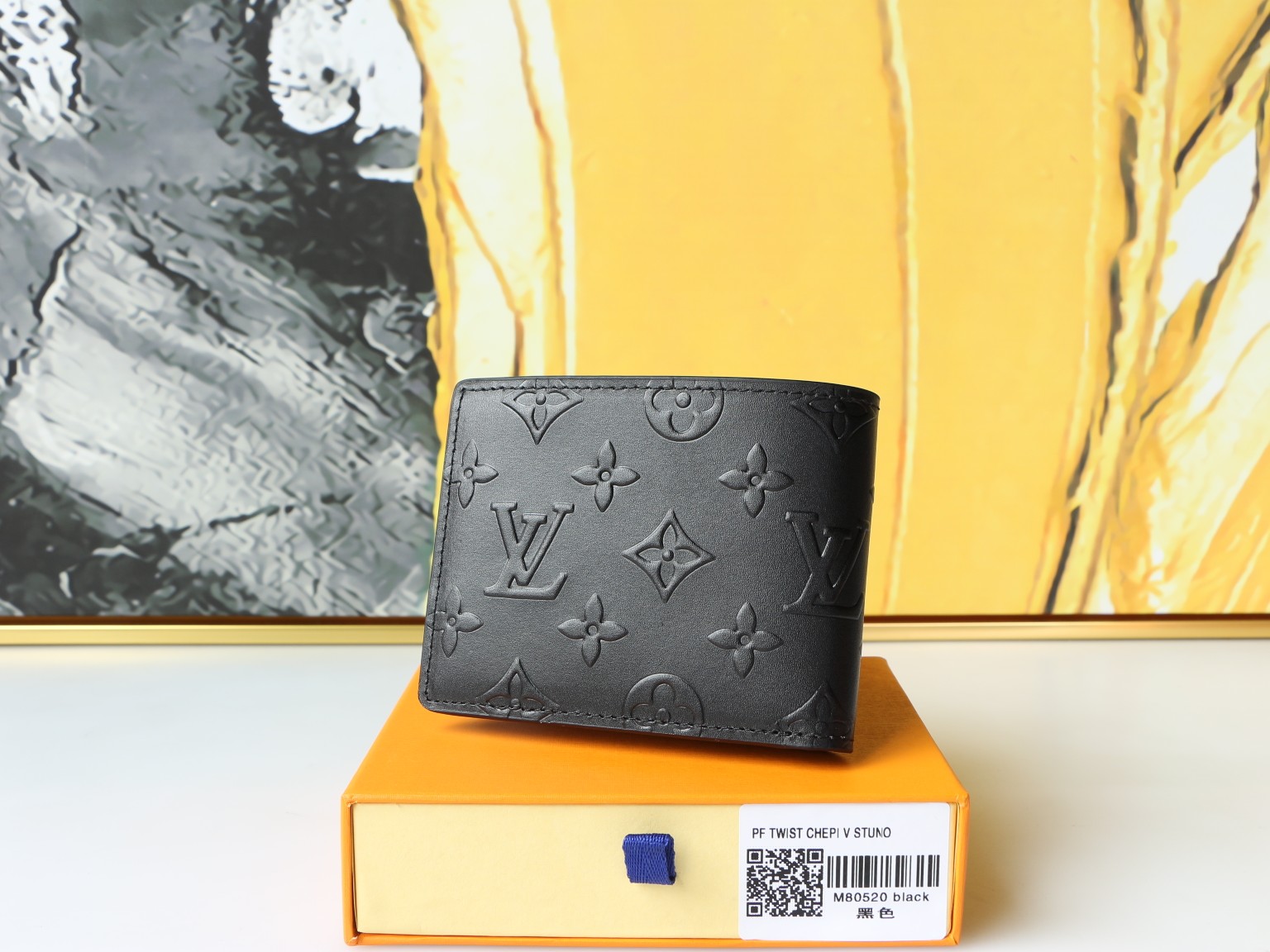 Back of premium leather bifold wallet