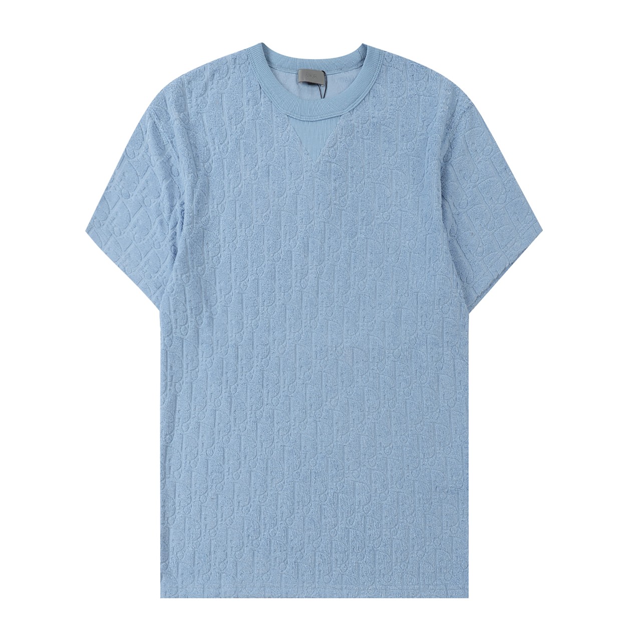 Camiseta de manga corta DIO Di* 2023SS primavera y verano nuevo estilo. Tejido jacquard de toalla original totalmente t…