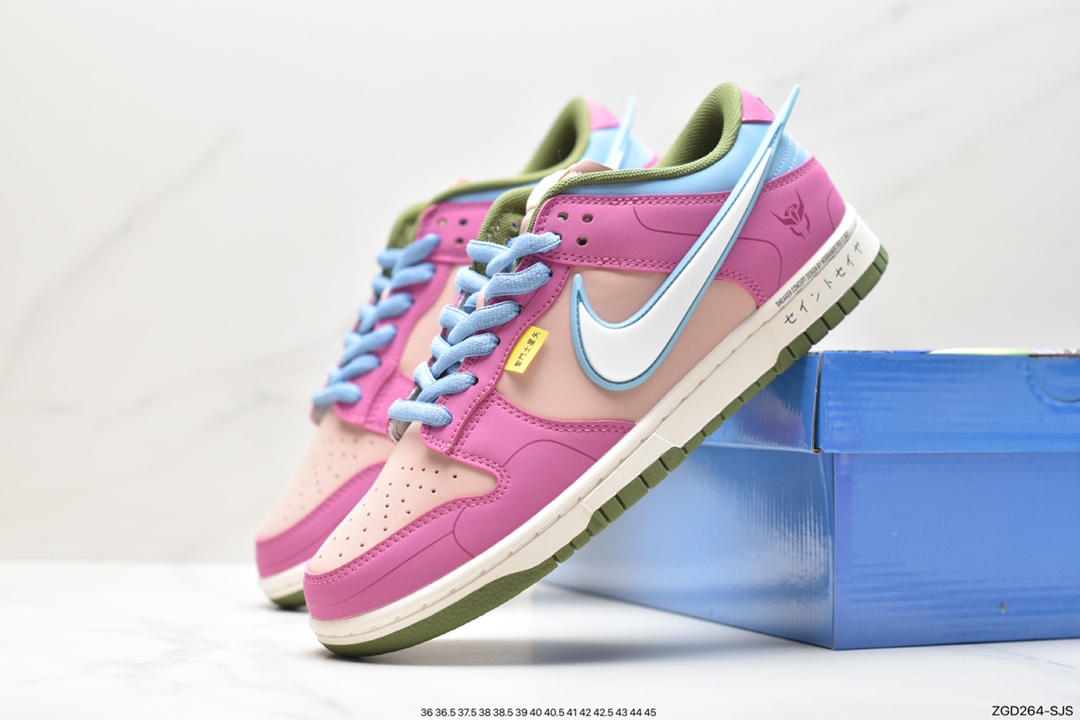 Nike SB Dunk Low Wing Series ”Saint Seiya” protagonist ”Purple Dragon” co-branded color matching low-top casual sports skateboard shoes ZD2356-152