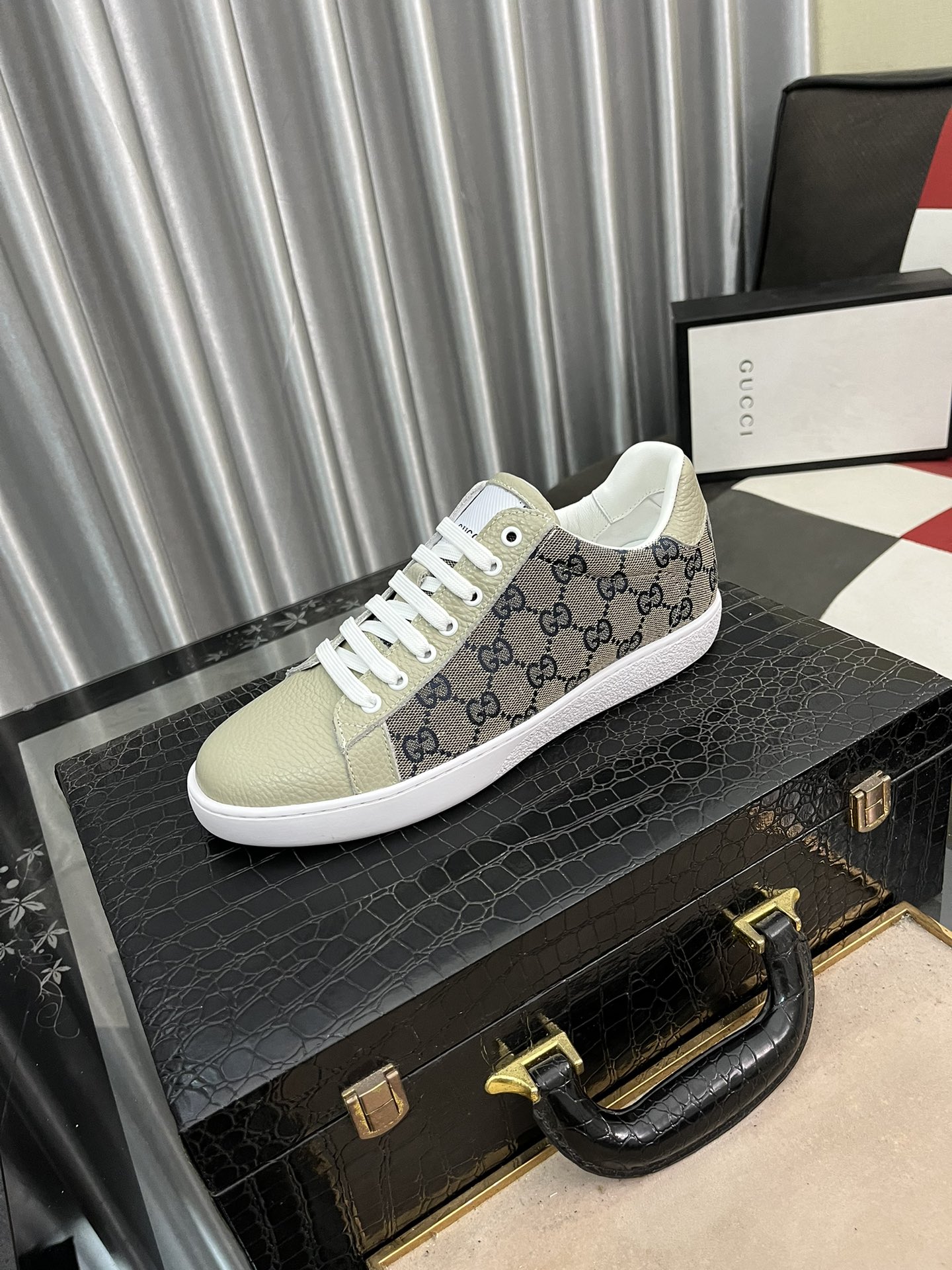 Gucci Casual Shoes Men Cowhide Rubber Casual