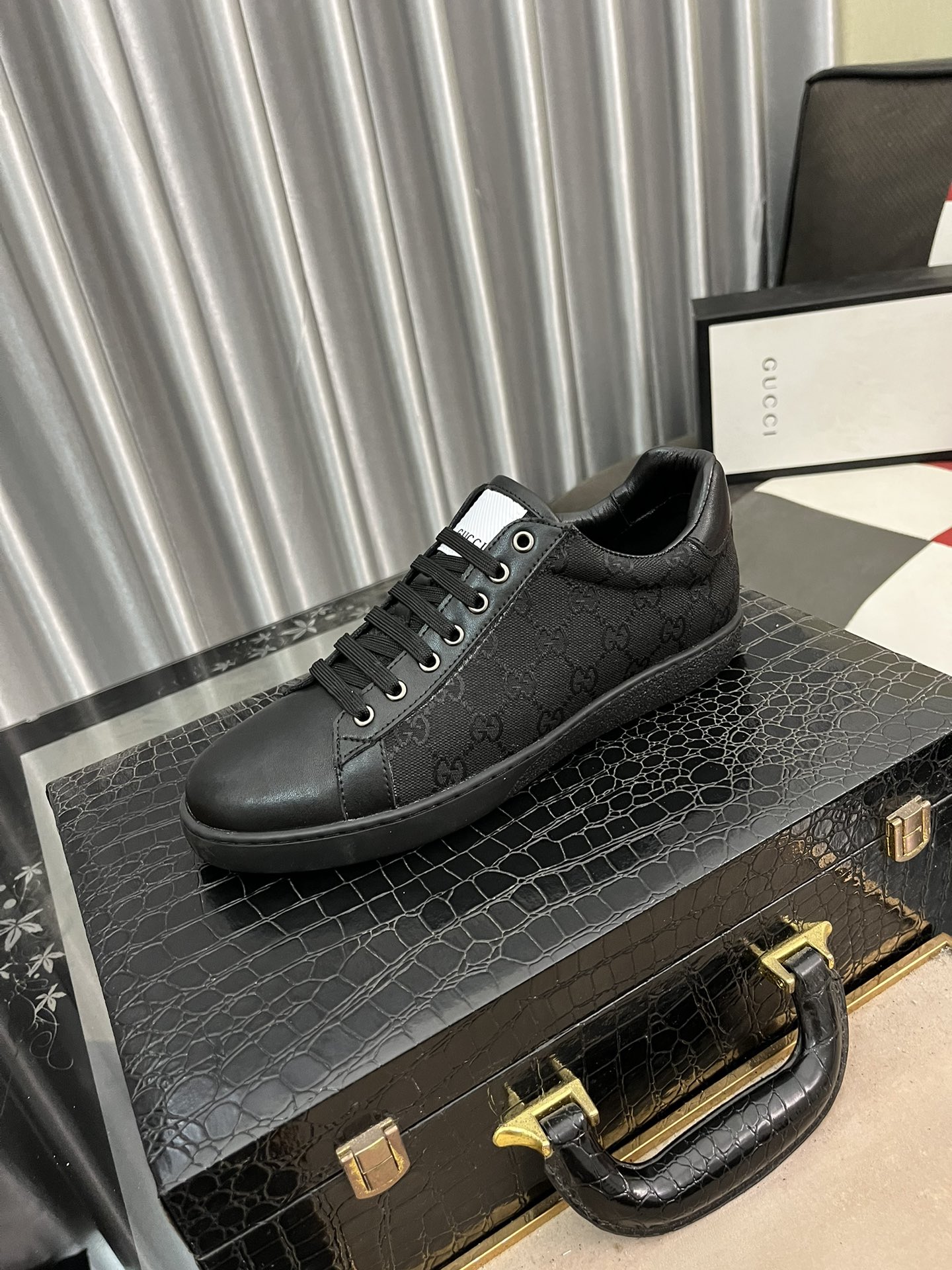 High Quality Designer Replica
 Gucci Casual Shoes Men Cowhide Rubber Casual