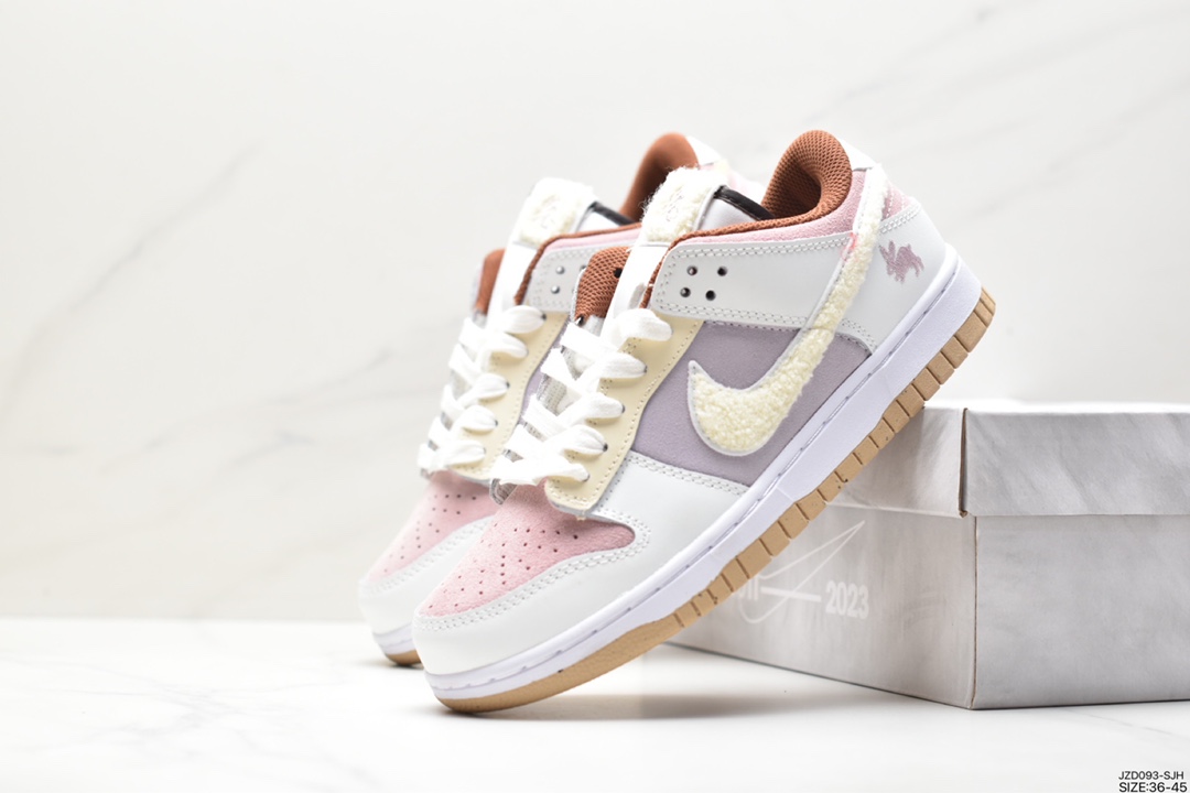 Nike SB Dunk Low ”Year of the Rabbit” dunk series low-top casual sports skateboard shoes ”Light brown beige rabbit” FD4203-211