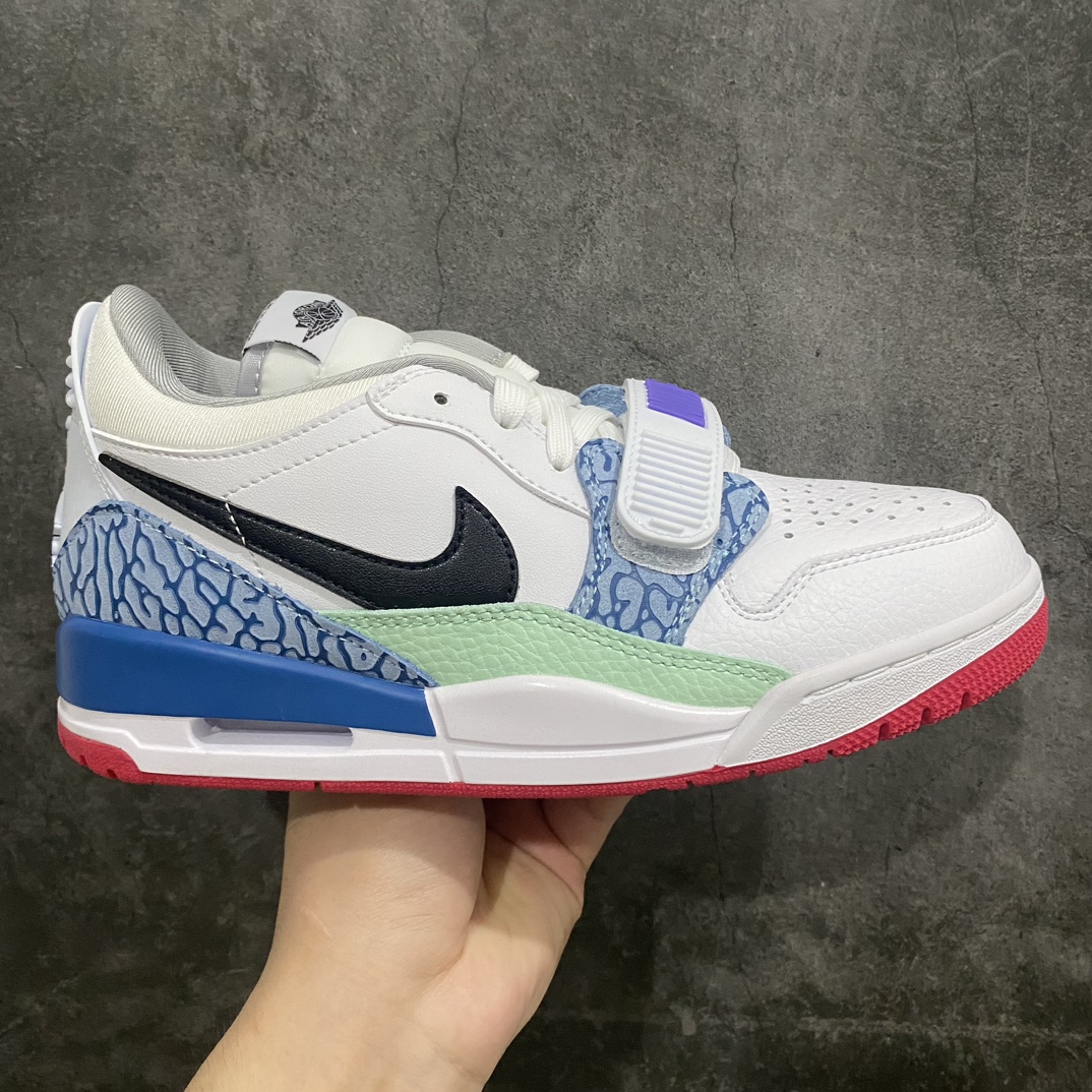 【小绿X版】Air Jordan Legacy AJ312 白紫蓝 复活节 DV9127-101n目前市场最好版本 优于之前各代号版本n最新原鞋开发 独家鞋底模具 目前市场最正确版型 后跟处饰有标志性爆裂纹覆盖层 正确官方原盒原配整洁度一流 鞋身采用了头层皮制作 平台电商直供首选 售后超低  尺码：36 36.5 37.5 38 38.39 40 40.5 41 42 42.5 43 44 44.5 45 46 47.5-莆田鞋批发中心