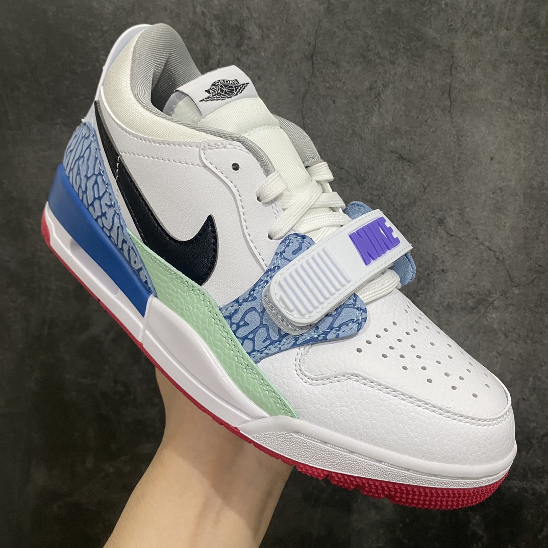 图片[3]-【小绿X版】Air Jordan Legacy AJ312 白紫蓝 复活节 DV9127-101n目前市场最好版本 优于之前各代号版本n最新原鞋开发 独家鞋底模具 目前市场最正确版型 后跟处饰有标志性爆裂纹覆盖层 正确官方原盒原配整洁度一流 鞋身采用了头层皮制作 平台电商直供首选 售后超低  尺码：36 36.5 37.5 38 38.39 40 40.5 41 42 42.5 43 44 44.5 45 46 47.5-莆田鞋批发中心