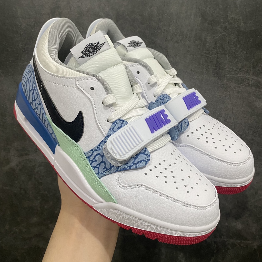 【小绿X版】Air Jordan Legacy AJ312 白紫蓝 复活节 DV9127-101n目前市场最好版本 优于之前各代号版本n最新原鞋开发 独家鞋底模具 目前市场最正确版型 后跟处饰有标志性爆裂纹覆盖层 正确官方原盒原配整洁度一流 鞋身采用了头层皮制作 平台电商直供首选 售后超低  尺码：36 36.5 37.5 38 38.39 40 40.5 41 42 42.5 43 44 44.5 45 46 47.5-莆田鞋批发中心