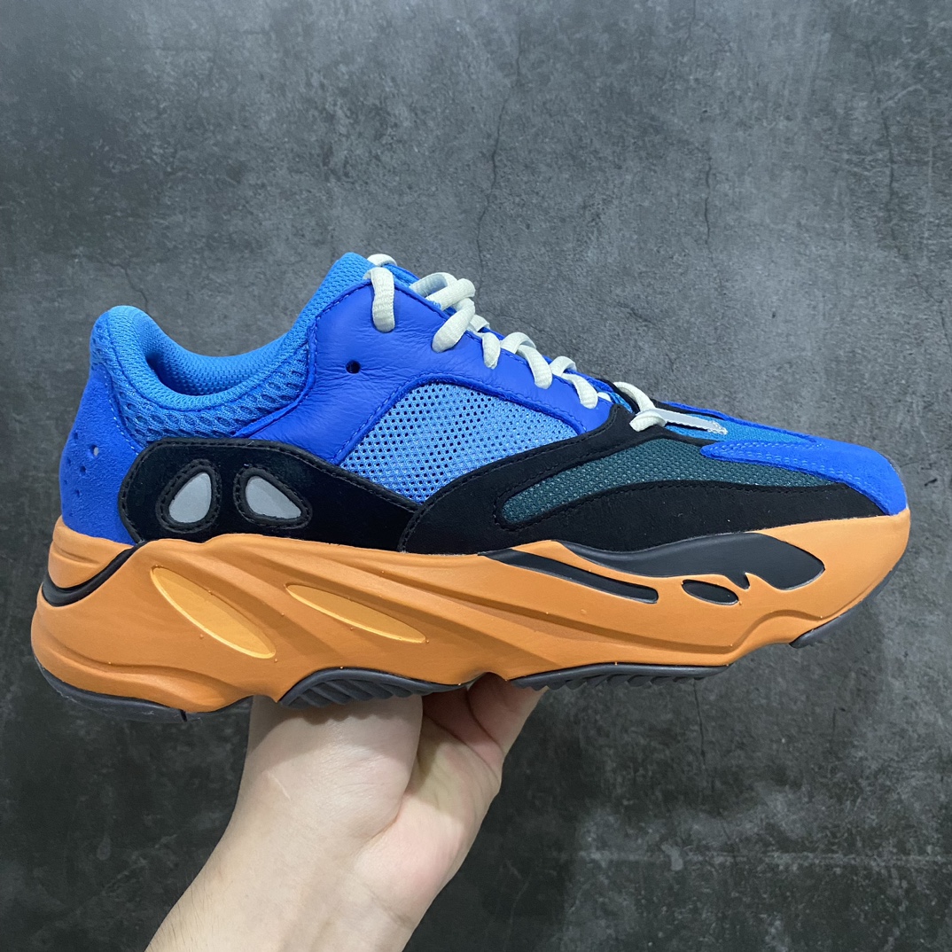 纯原版本Yeezy700BrightBlue蓝橙色GZ0541市场最坚挺的版本此版本也不会随着市场的动荡