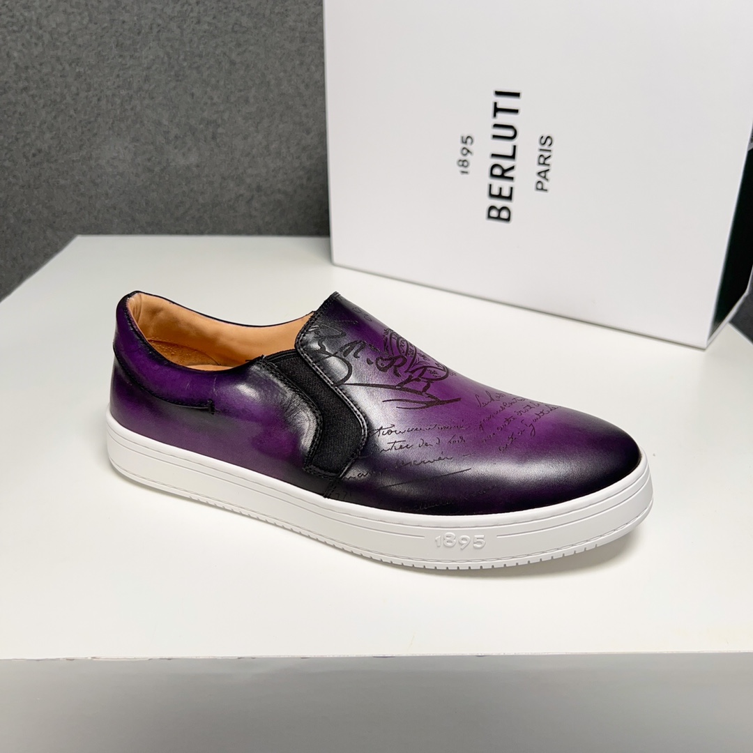 430BerlutiBerluti Men's SneakersEste zapato excepcionalmente moderno rompe moldes con un empeine de 