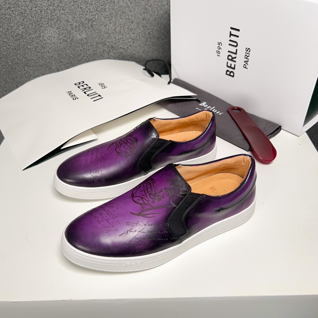 430BerlutiBerluti Men's SneakersEste zapato excepcionalmente moderno rompe moldes con un empeine de 