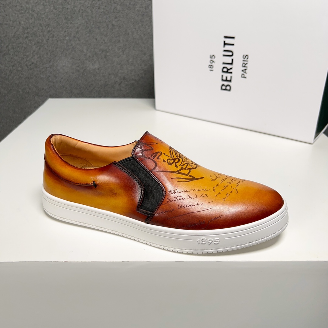 430BerlutiBerluti Men's SneakersEste zapato excepcionalmente moderno rompe moldes con un empeine de 