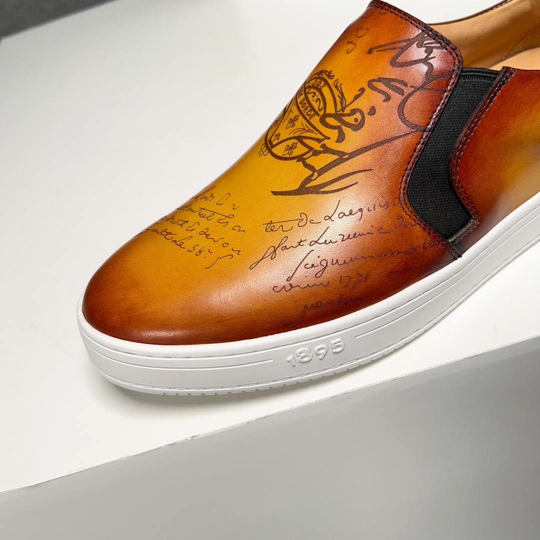430BerlutiBerluti Men's SneakersEste zapato excepcionalmente moderno rompe moldes con un empeine de 