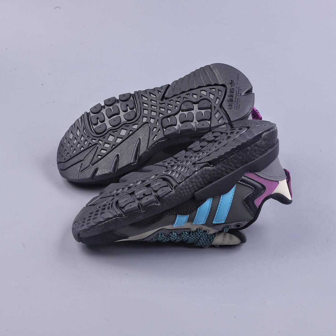 AD Nite Jogger Boost 3.0 Trefoil Joint Night Walker Black Gray Blue FZ3665