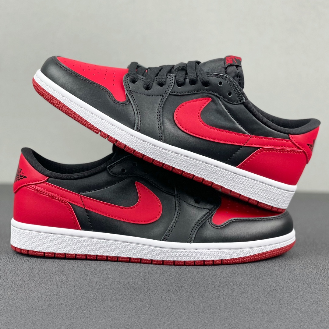 aj1黑红禁穿尺码40-48.5福利特价出品-AirJordan1RetroLowBredAJ1黑红低帮