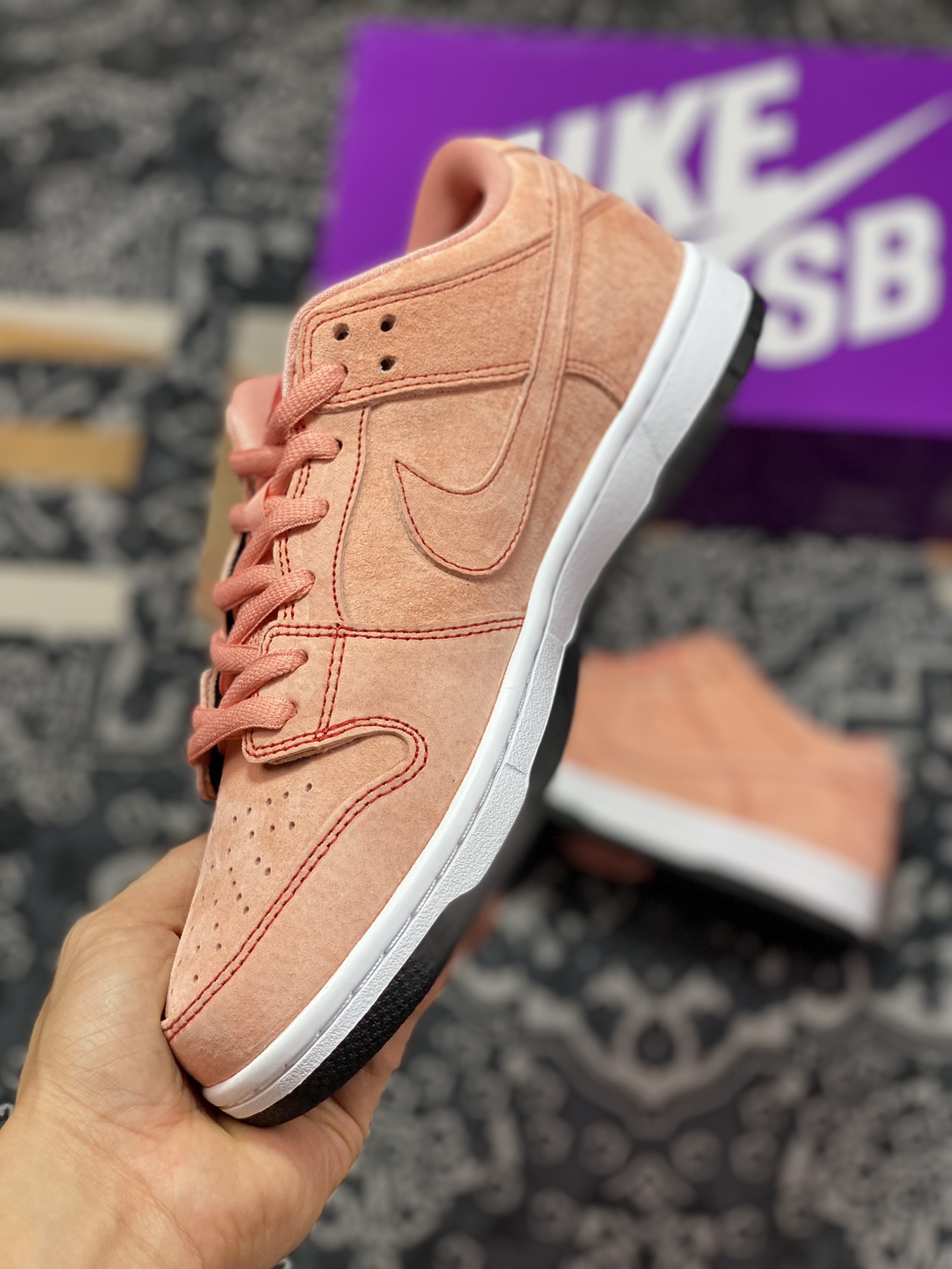 220 NK Dunk SB low Pro PRM ”Pink Pig“ 粉红猪低帮休闲运动板鞋 CV1655-600