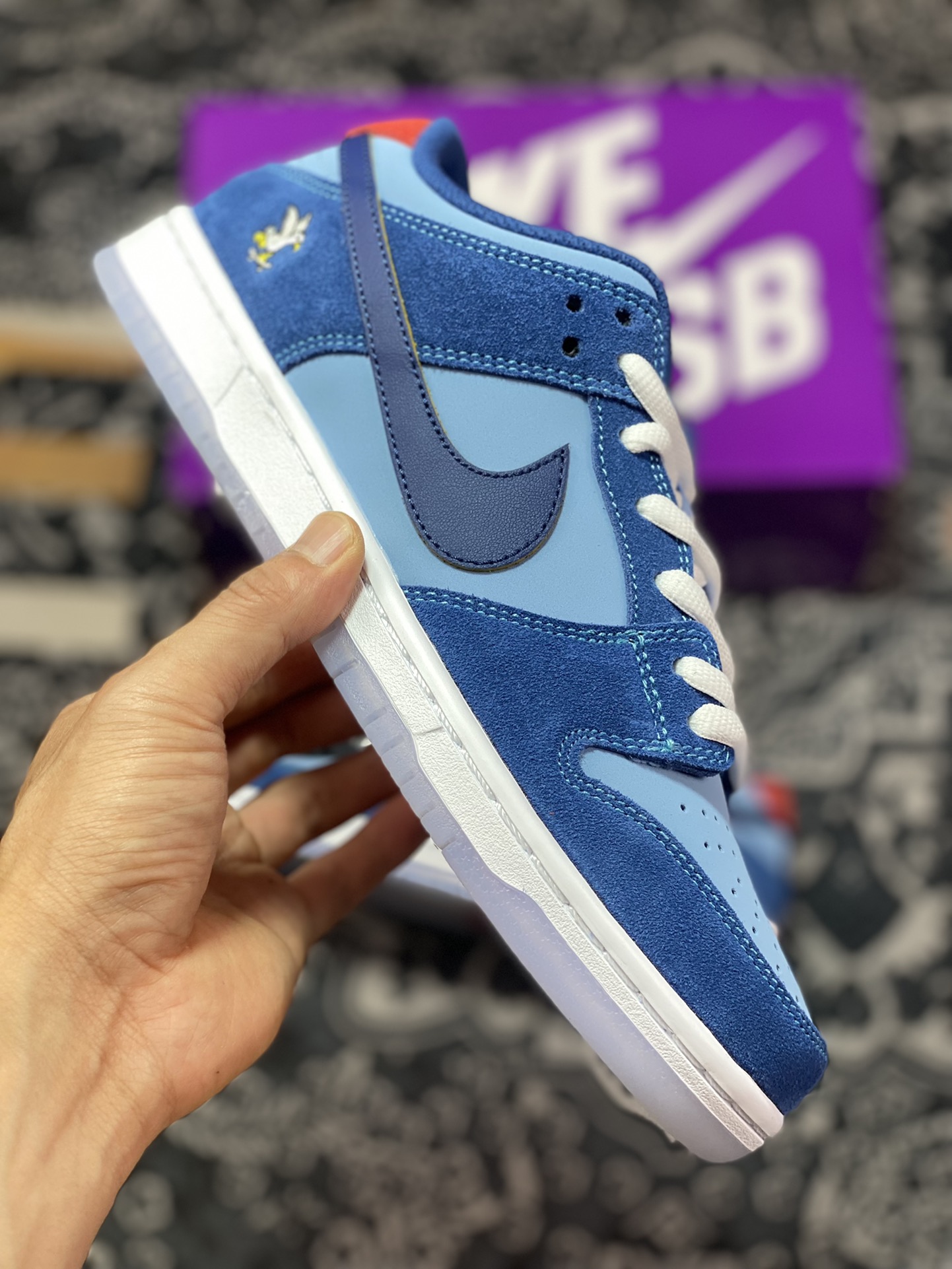 NK SB Dunk Low PRW WSS 蓝色 低帮休闲运动板鞋 DX5549-400