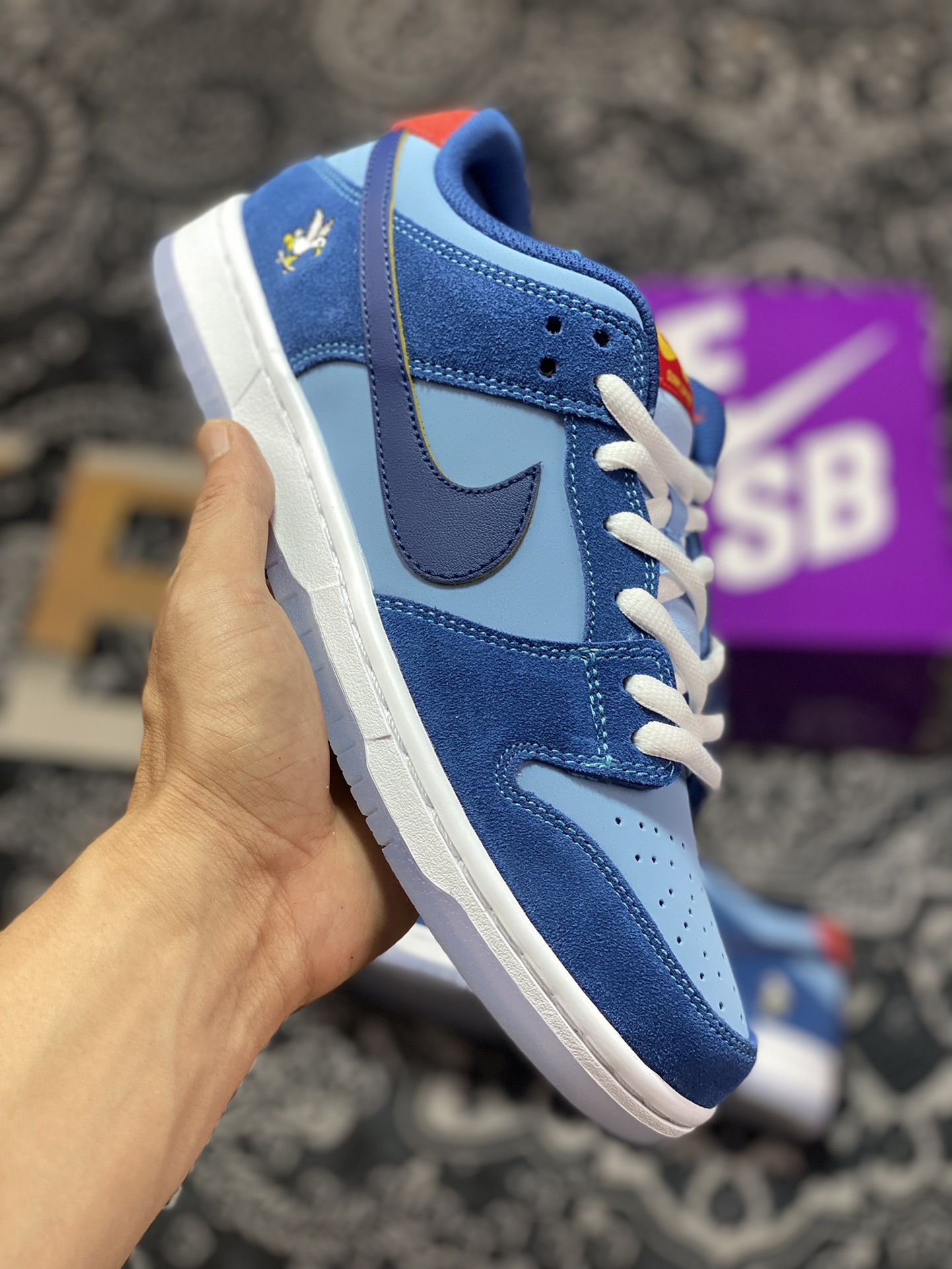 NK SB Dunk Low PRW WSS 蓝色 低帮休闲运动板鞋 DX5549-400