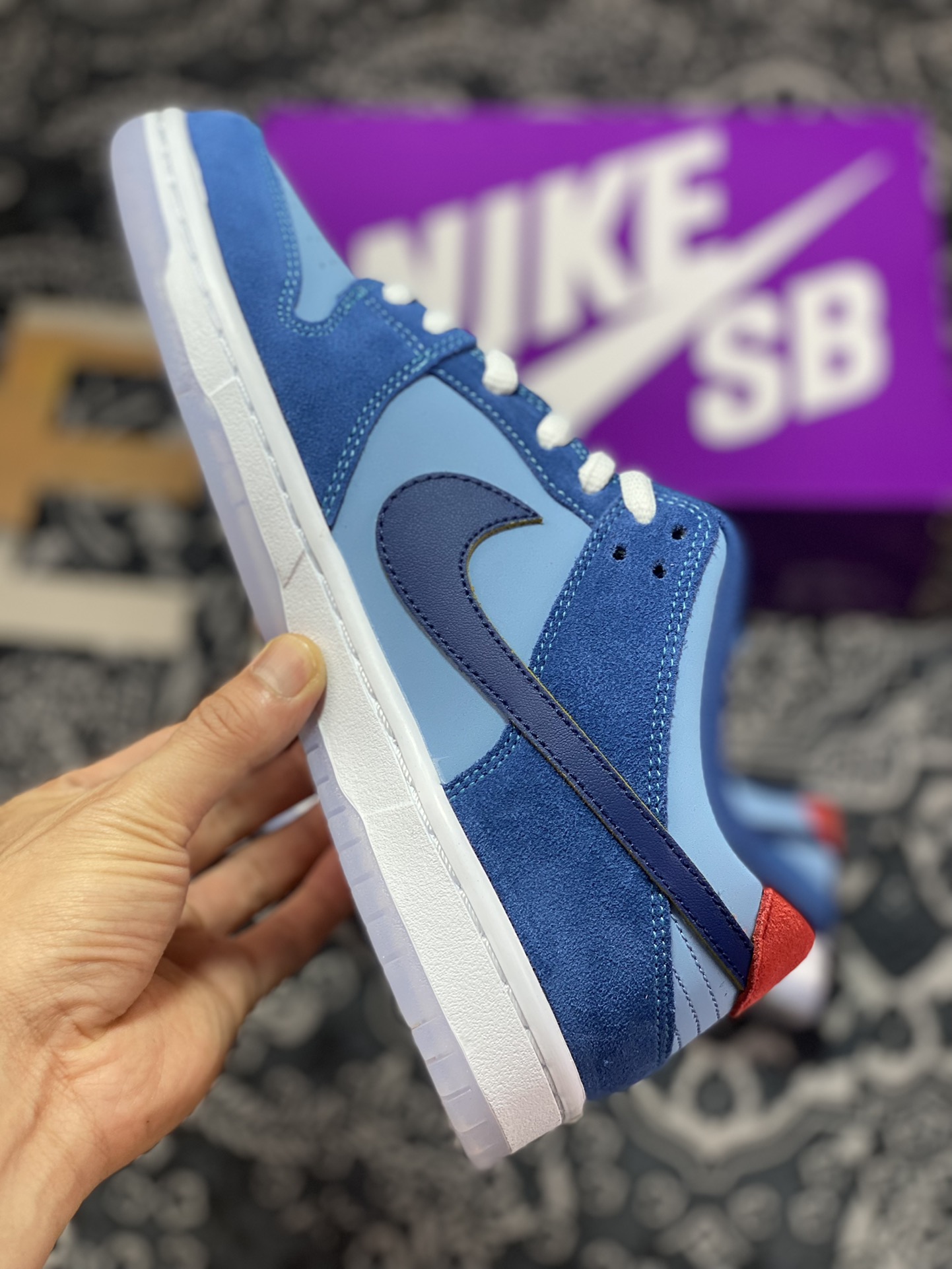 NK SB Dunk Low PRW WSS 蓝色 低帮休闲运动板鞋 DX5549-400