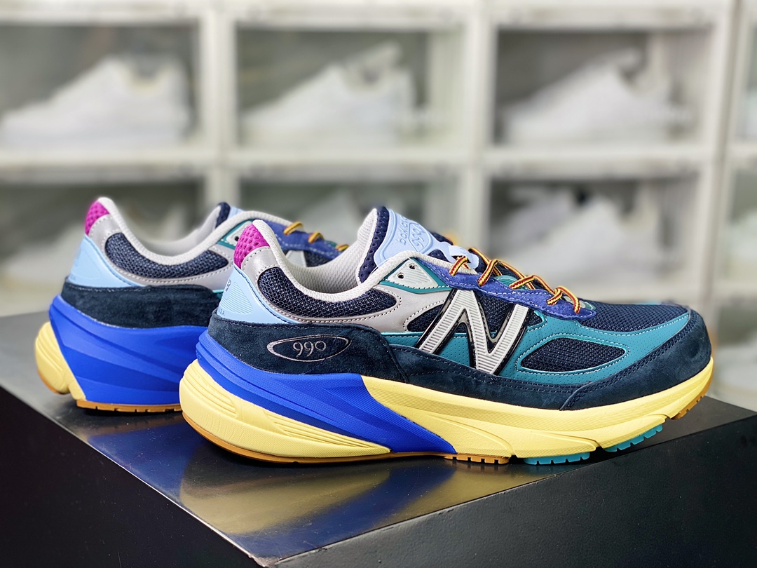 NBNew Balance in USA M990V6 ”Lapis Lazuli” series American-made running shoes ”Lake Dark Blue Silver” M990AC6