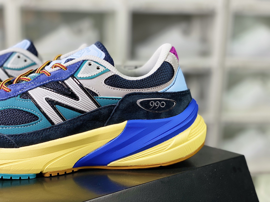 NBNew Balance in USA M990V6 ”Lapis Lazuli” series American-made running shoes ”Lake Dark Blue Silver” M990AC6