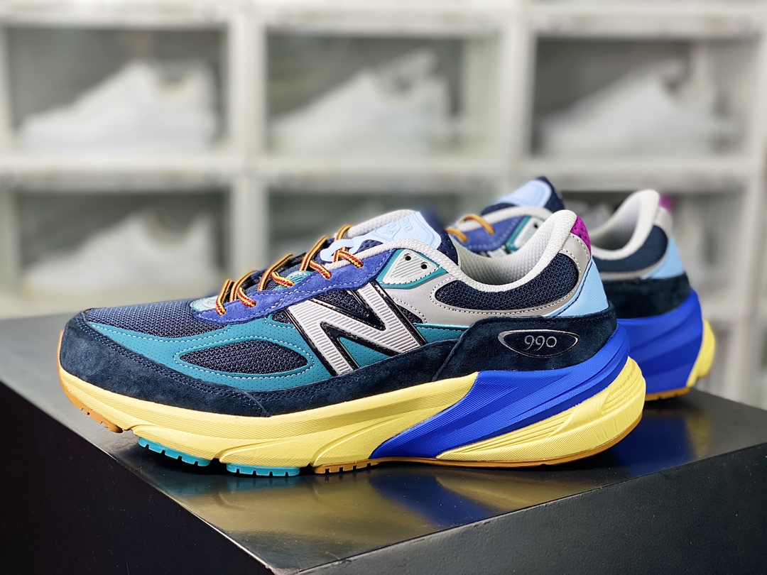 NBNew Balance in USA M990V6 ”Lapis Lazuli” series American-made running shoes ”Lake Dark Blue Silver” M990AC6