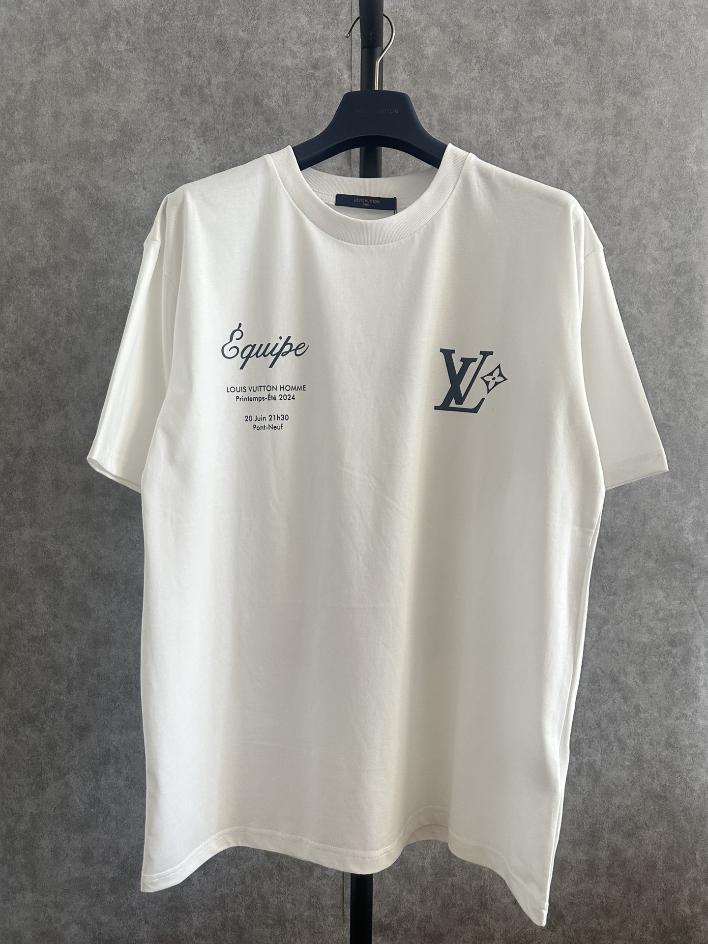 Louis Vuitton Clothing T-Shirt White Printing Unisex Cotton Spring/Summer Collection Short Sleeve