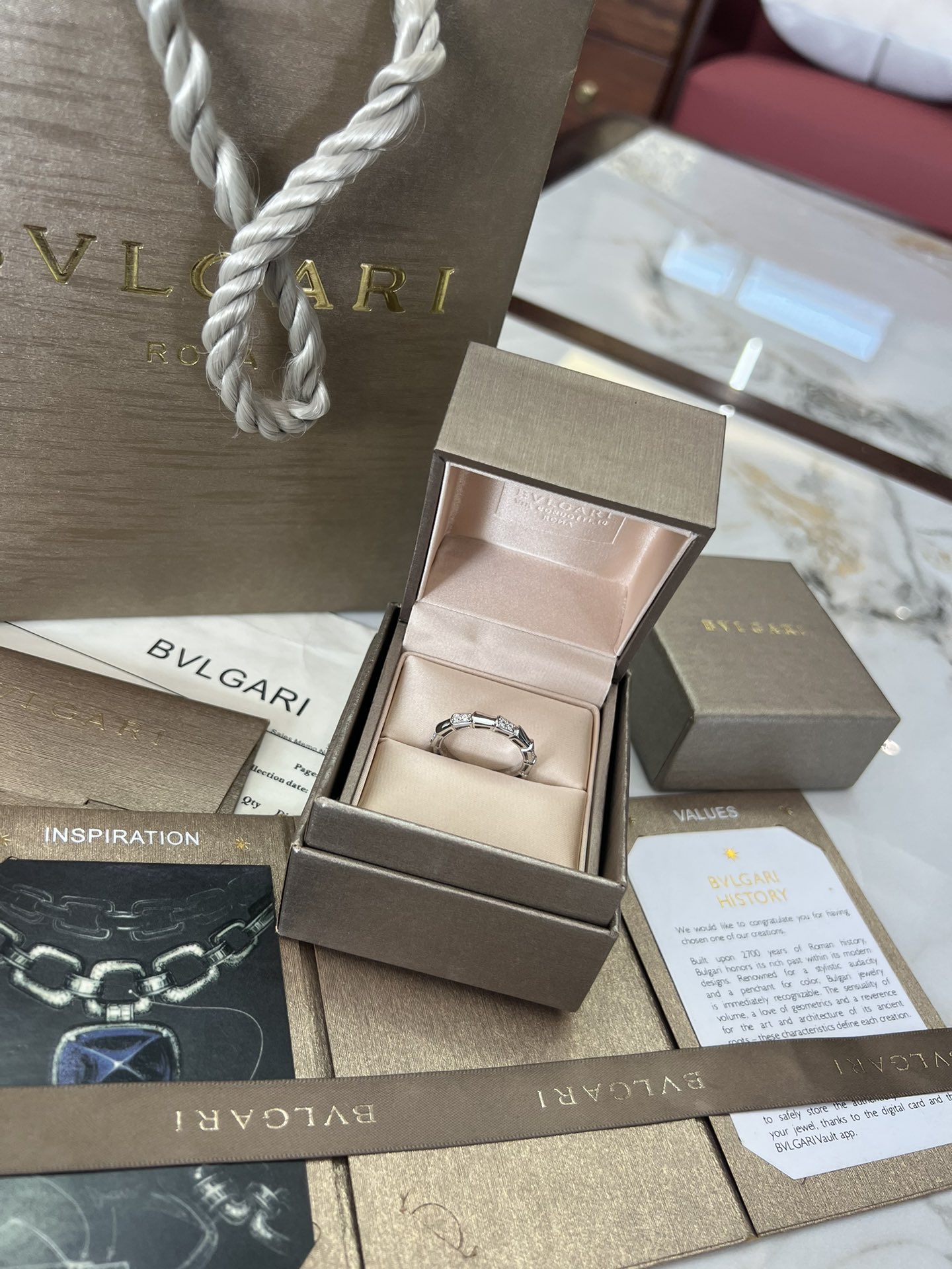 Bvlgari Großhandel
 Juwelen Ring- 925 Silber