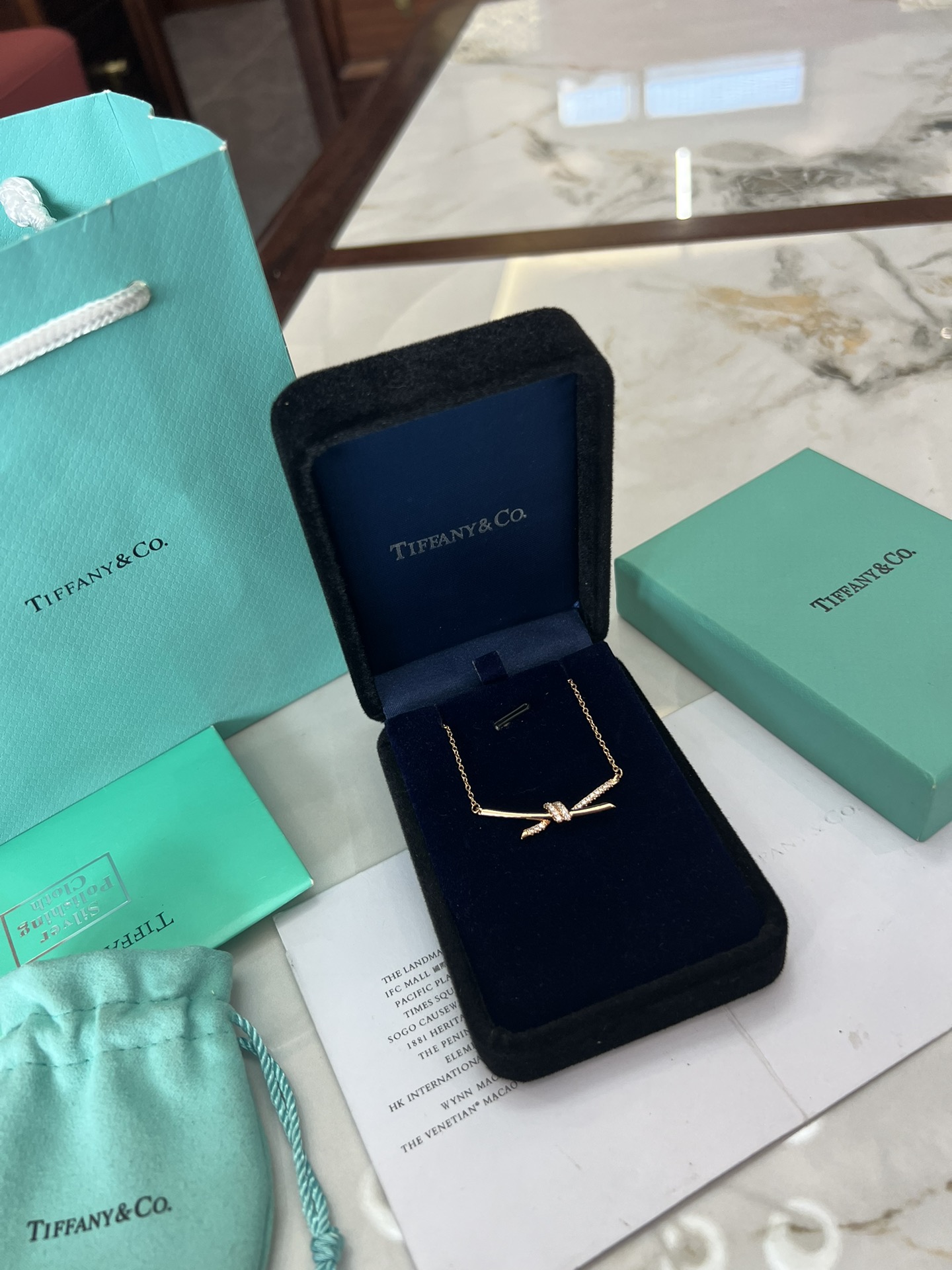 Tiffany&Co. Juwelen Halsketten & Anhänger Mit Diamanten besetzt