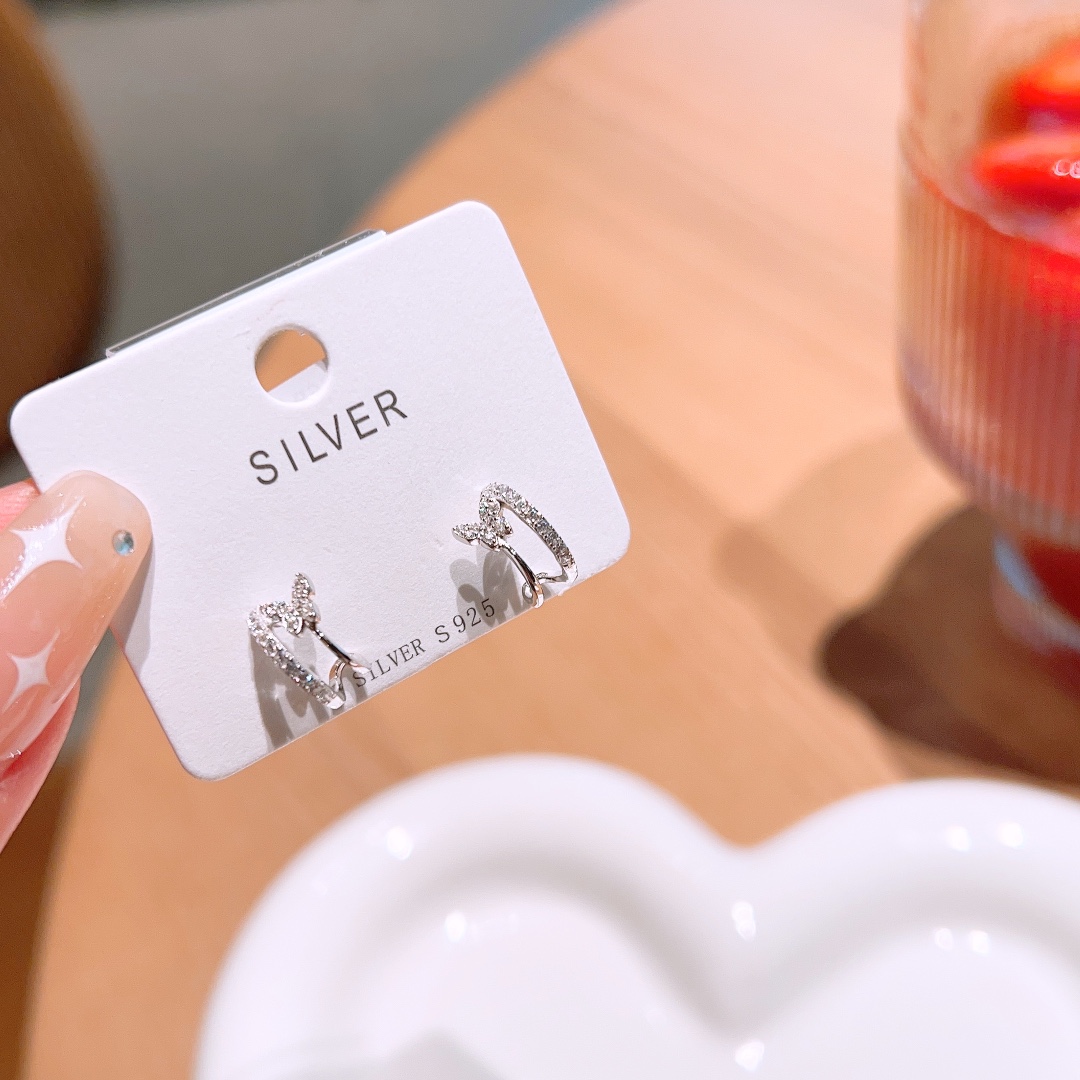 ファッションニッケル無添加銀イヤリングシルバー 自分へのご褒美