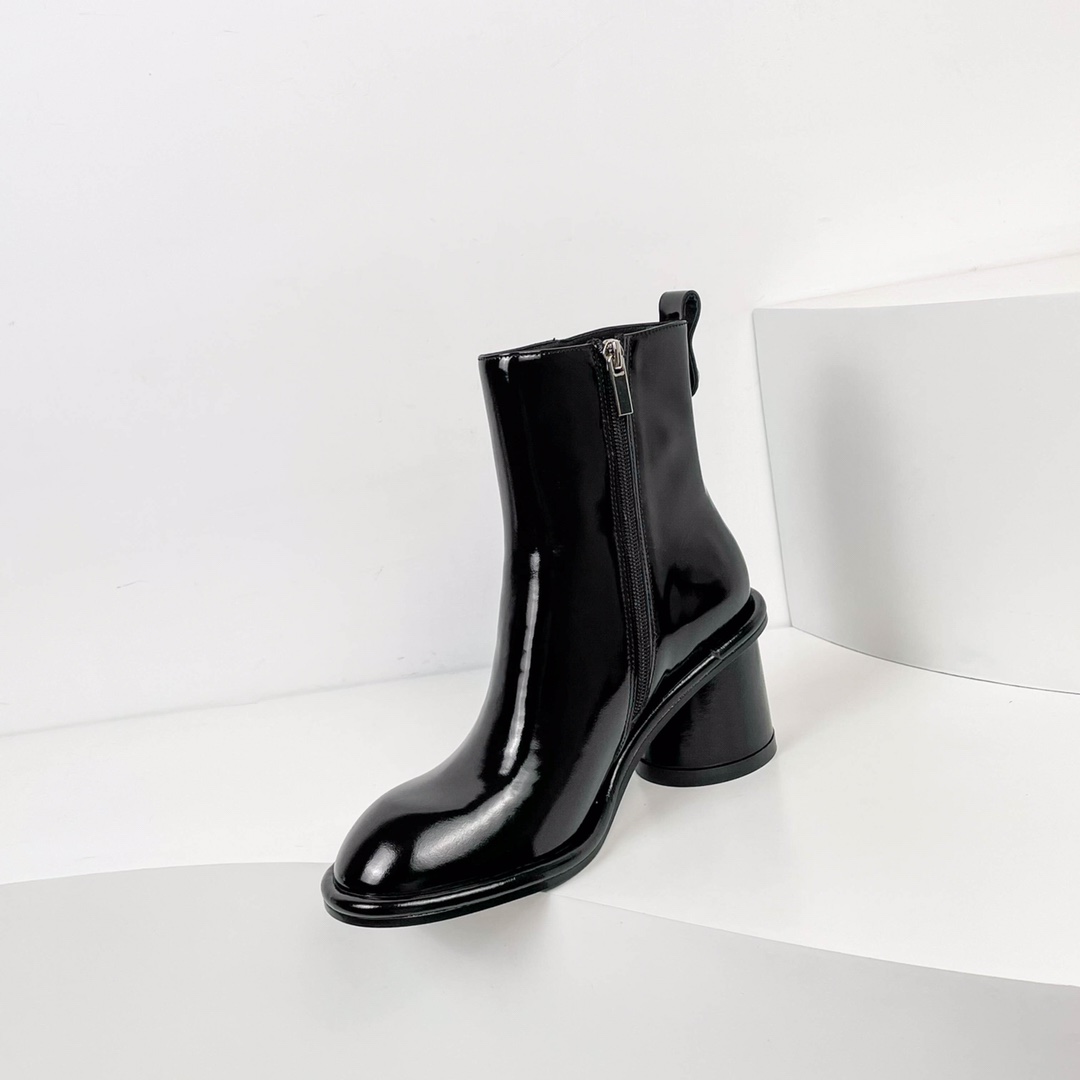 Italian Fashion Zipper Short Boots for Women: Stylish, Comfortable, and Durable - 图片 7
