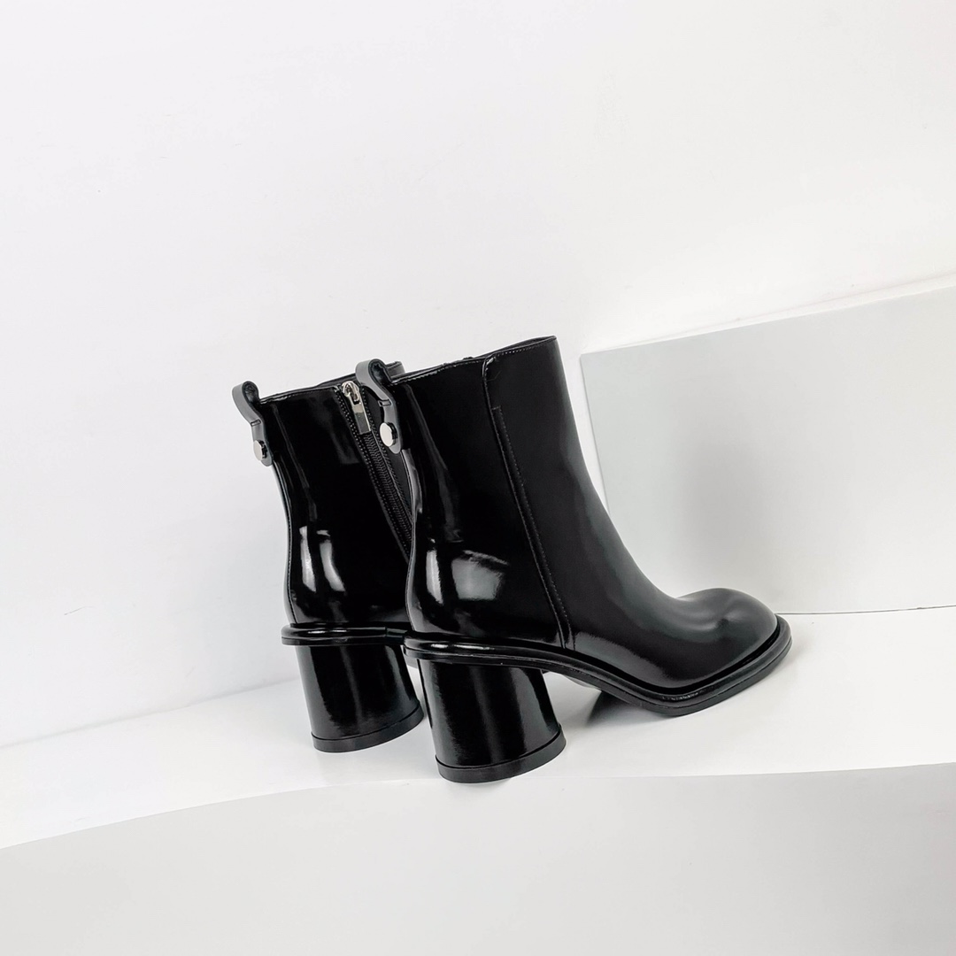 Italian Fashion Zipper Short Boots for Women: Stylish, Comfortable, and Durable - 图片 6