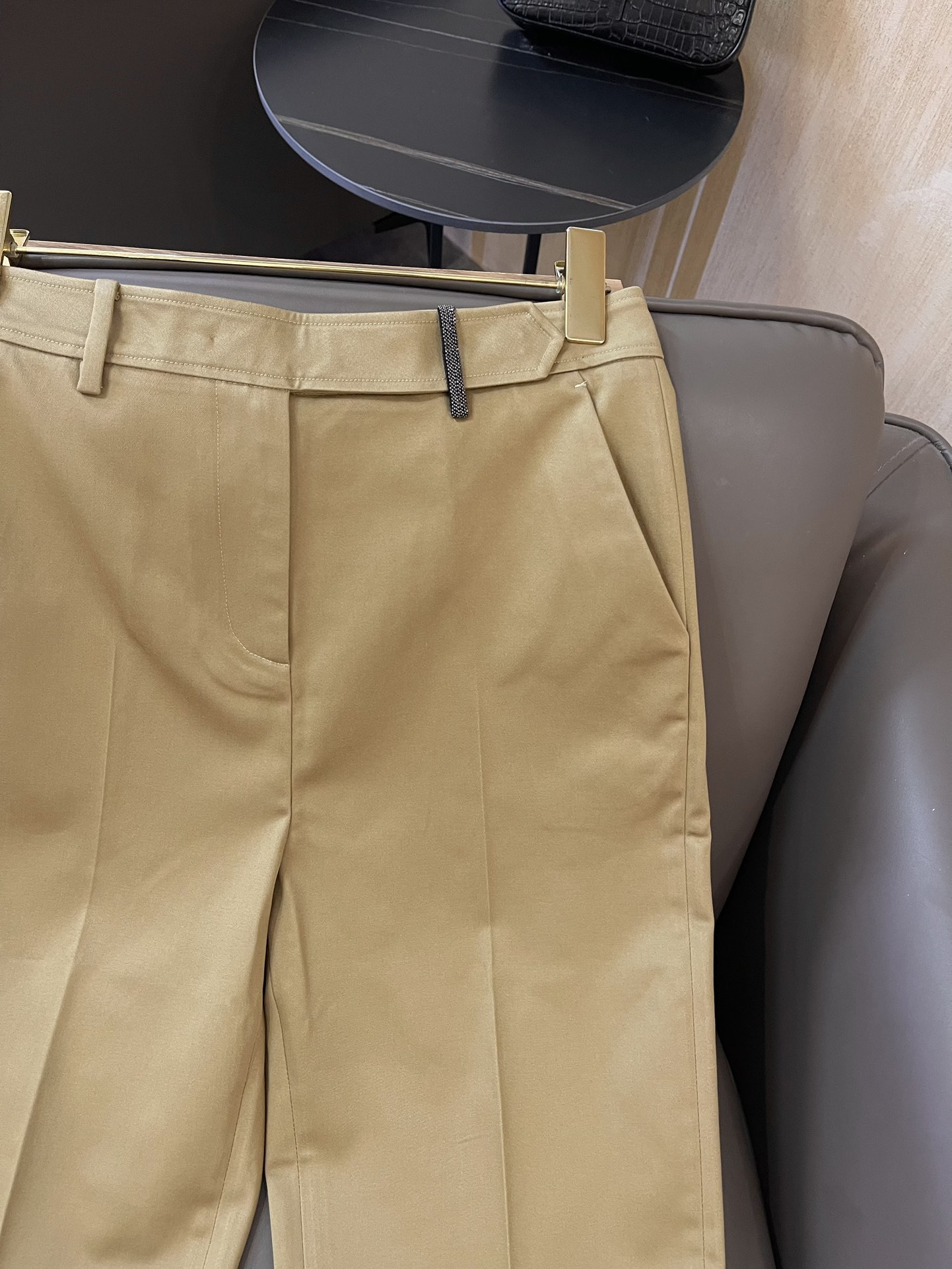 KZ014#新款裤子BC链条款️西装直筒裤杏色黑色36/38/40/42
