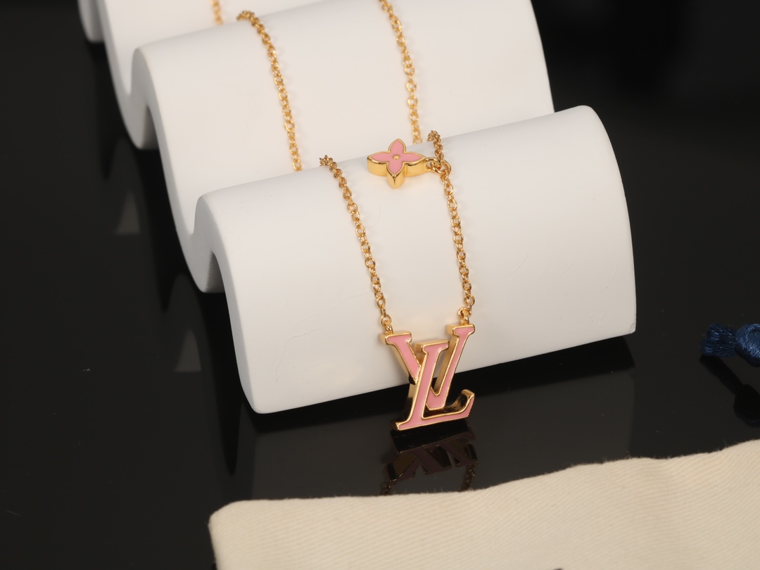 louis vuitton lv iconic enamel necklace