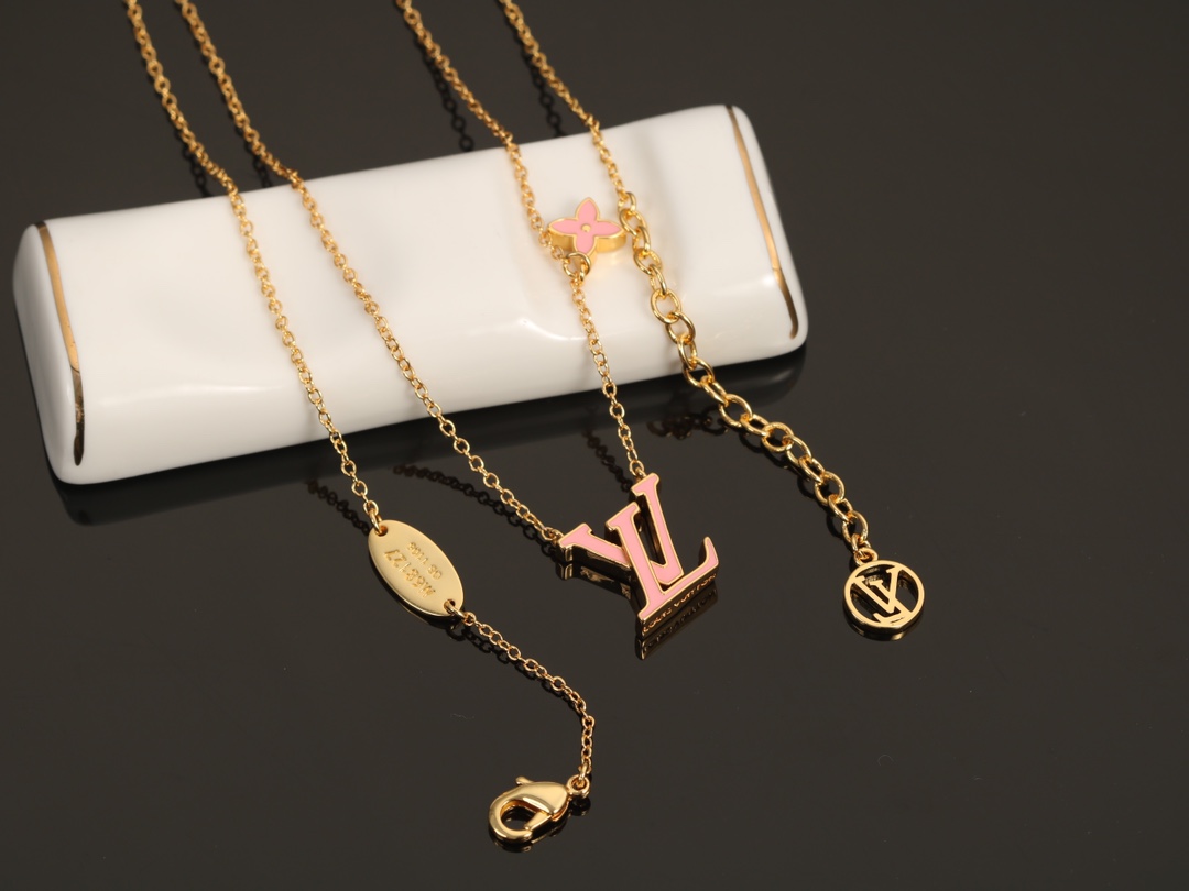 louis vuitton lv iconic enamel necklace