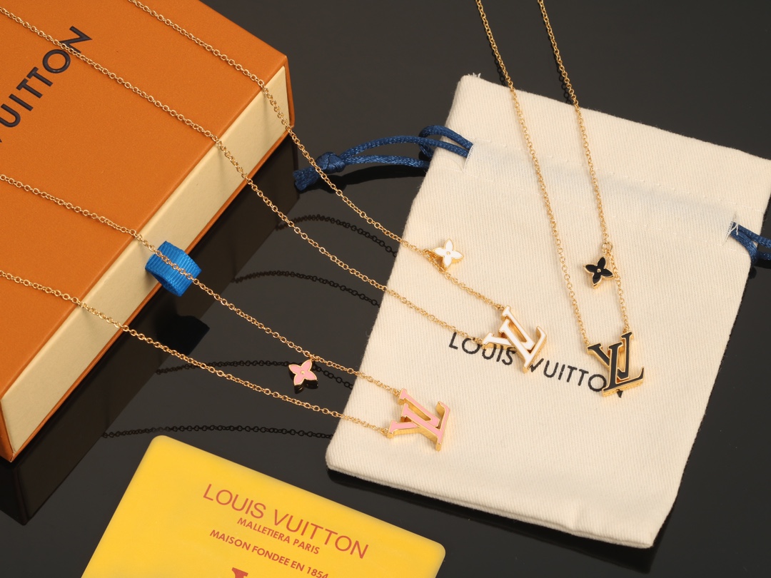 louis vuitton lv iconic enamel necklace