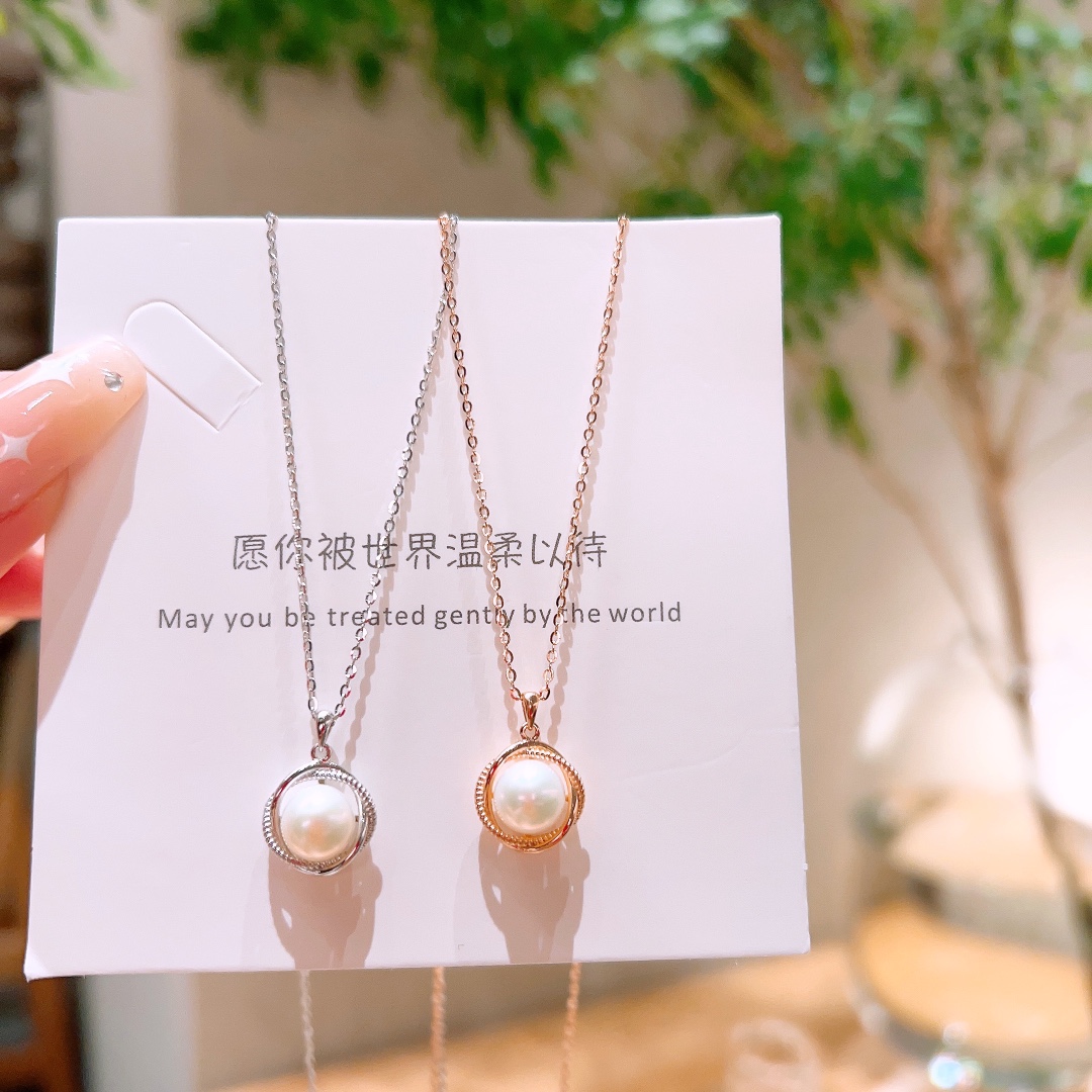 レトロニッケル無添加銀ネックレスゴールド プロポーズ