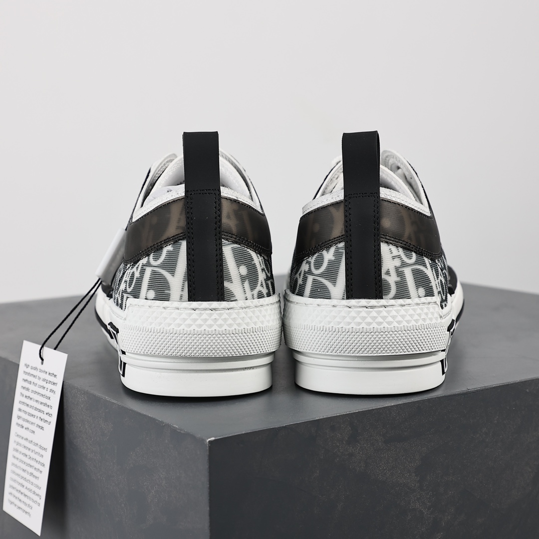 #Dior B23 Film Black and White Oblique High Top Sneakers Dior ”CD Ghost”