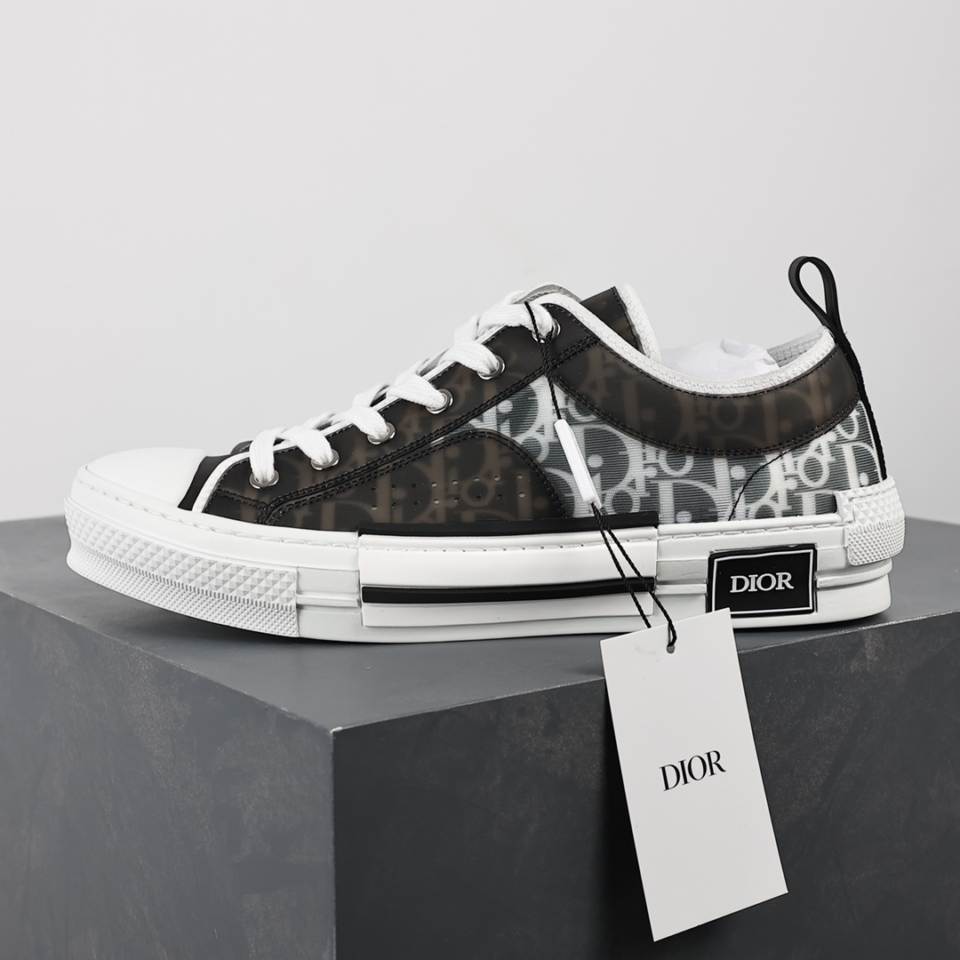 #Dior B23 Film Black and White Oblique High Top Sneakers Dior ”CD Ghost”