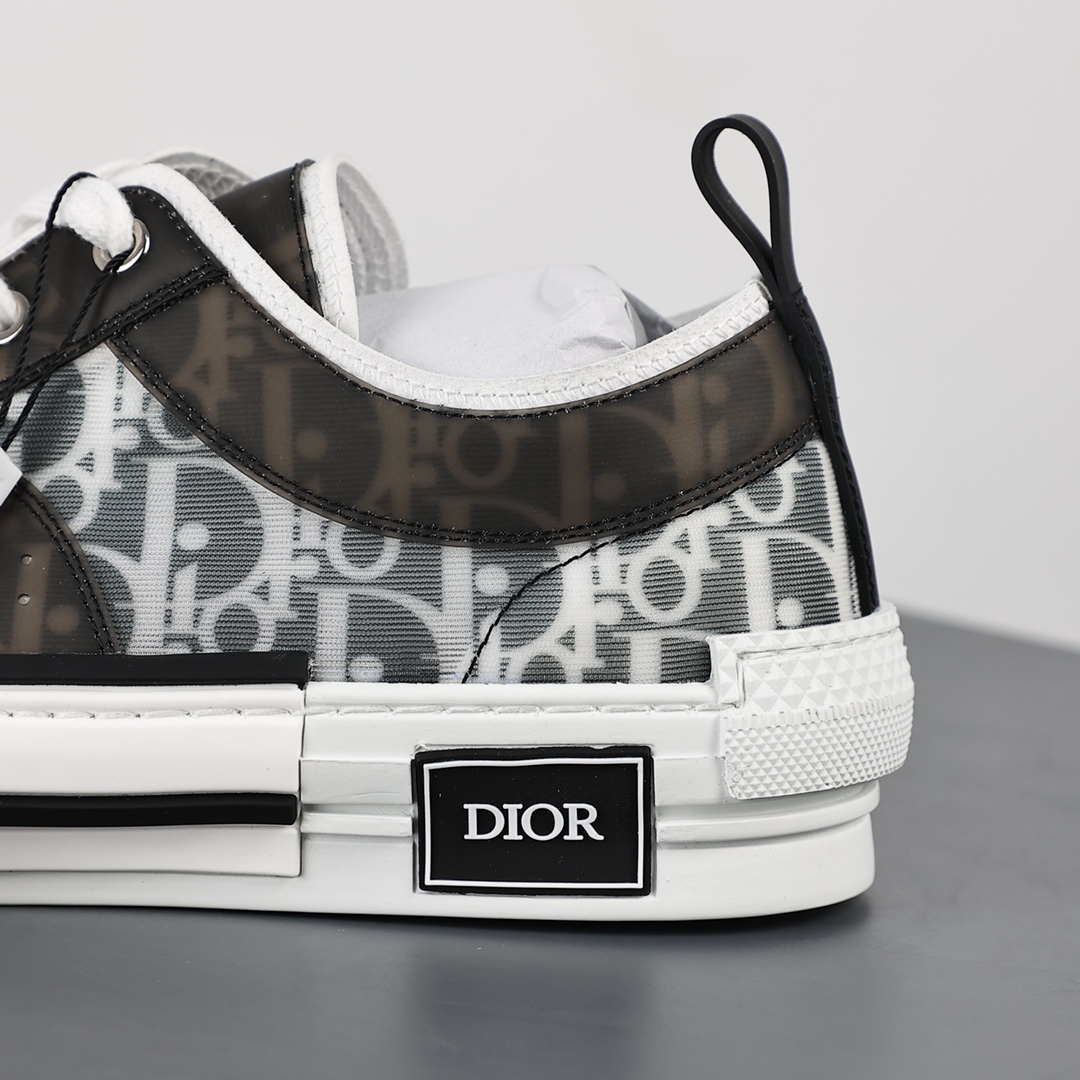 380 #Dior B23 胶片黑白低帮 Oblique High Top Sneakers 迪奥“CD重影”