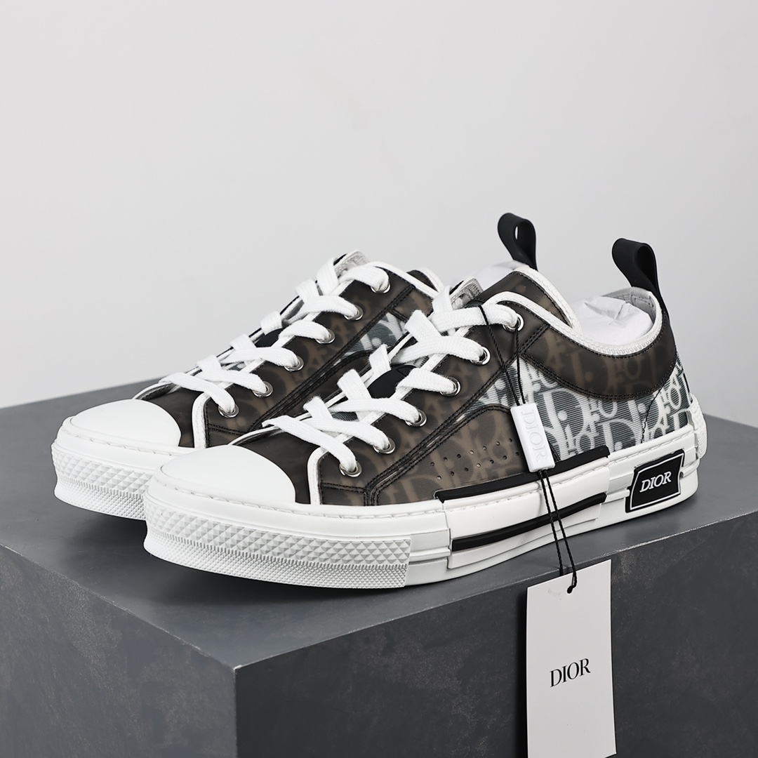 #Dior B23 Film Black and White Oblique High Top Sneakers Dior ”CD Ghost”