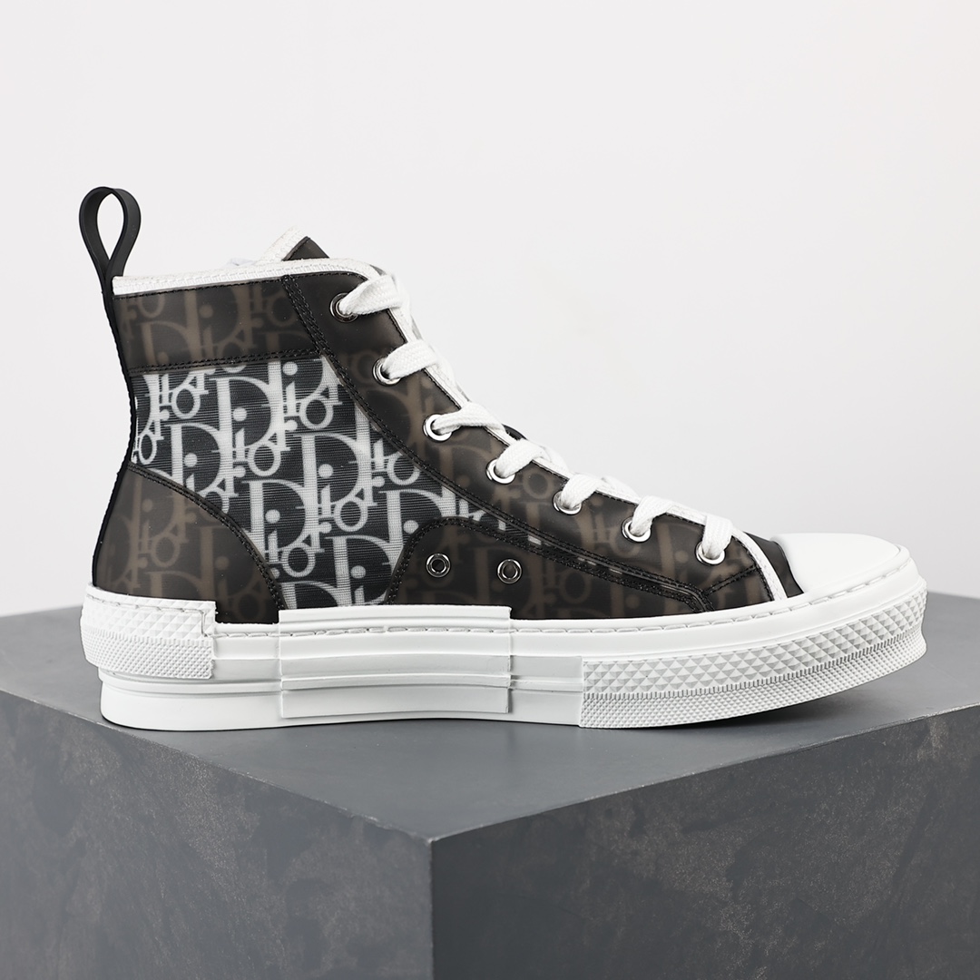 #Dior B23 Oblique High Top Sneakers Dior ”CD Ghost”