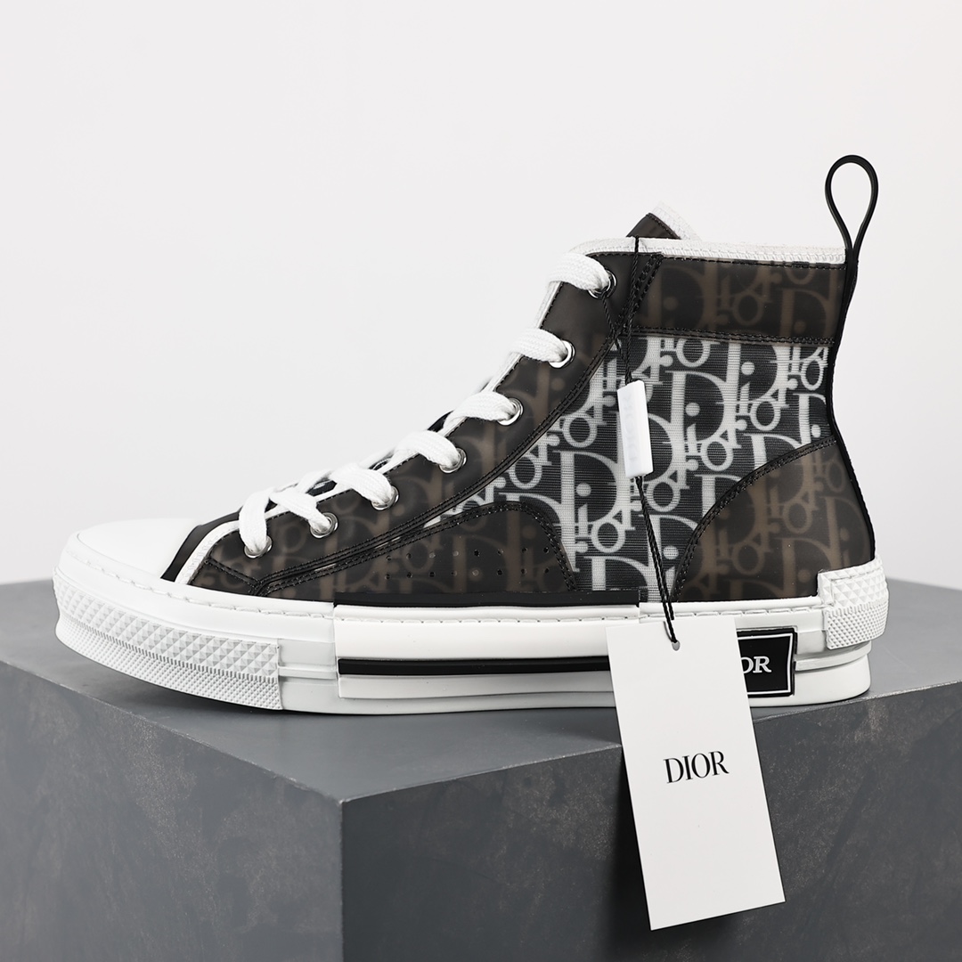 #Dior B23 Oblique High Top Sneakers Dior ”CD Ghost”