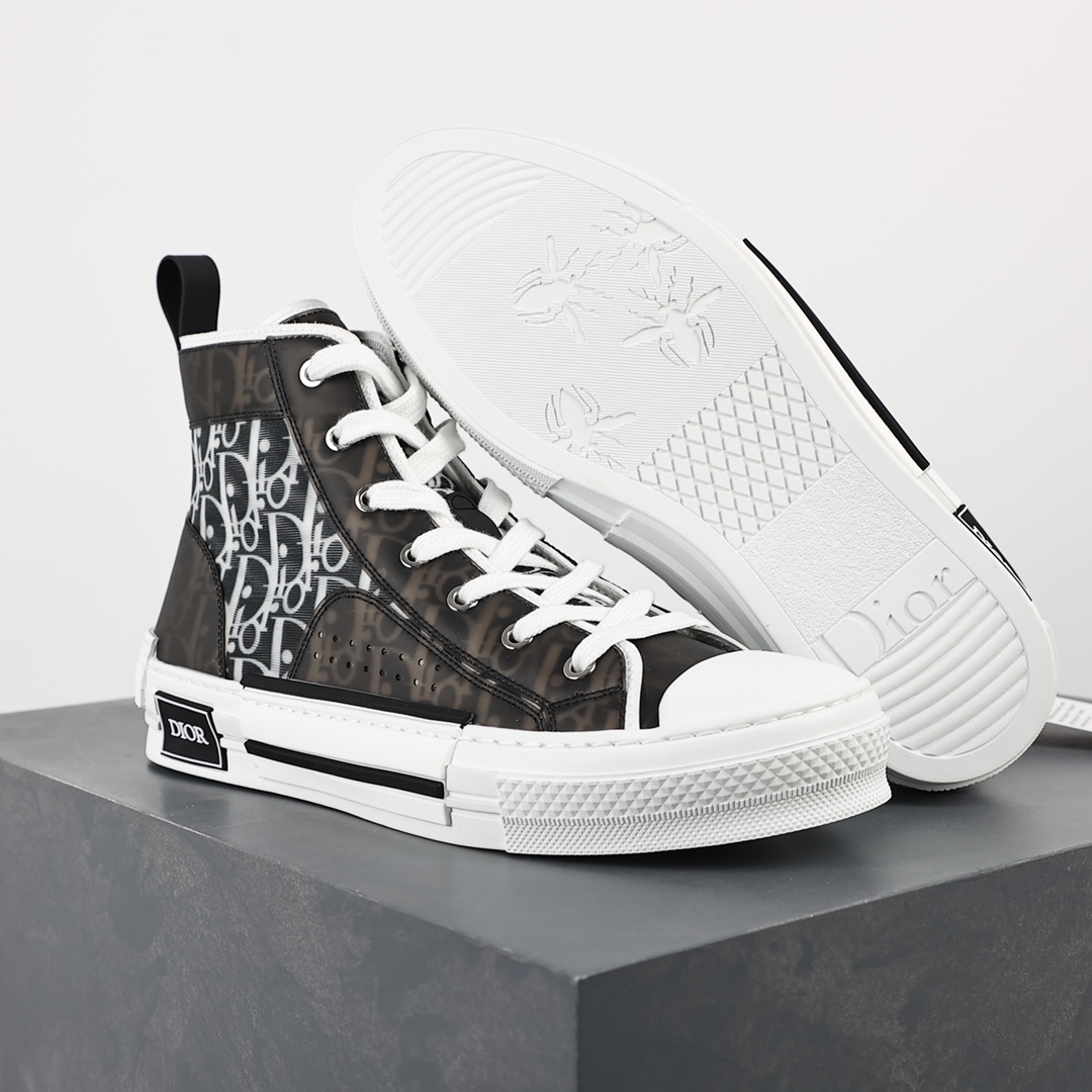 #Dior B23 Oblique High Top Sneakers Dior ”CD Ghost”