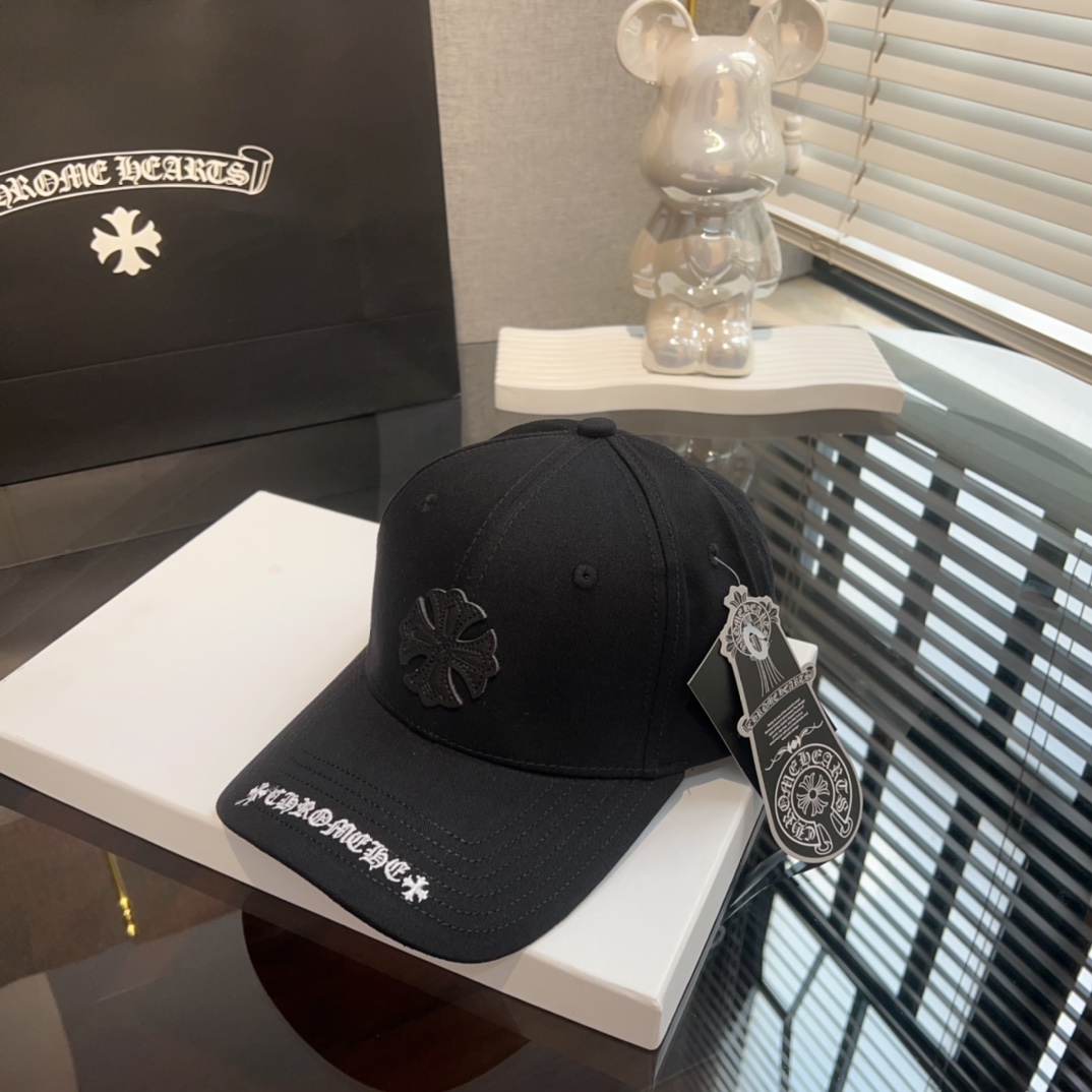 [Chrome Hearts Hats]9527 Chrome Hearts Crowe Hearts Hat Unisex Trendy Brand Da