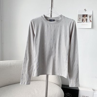 Balenciaga New Clothing T-Shirt Best Like Black Grey Cotton Spring Collection Long Sleeve